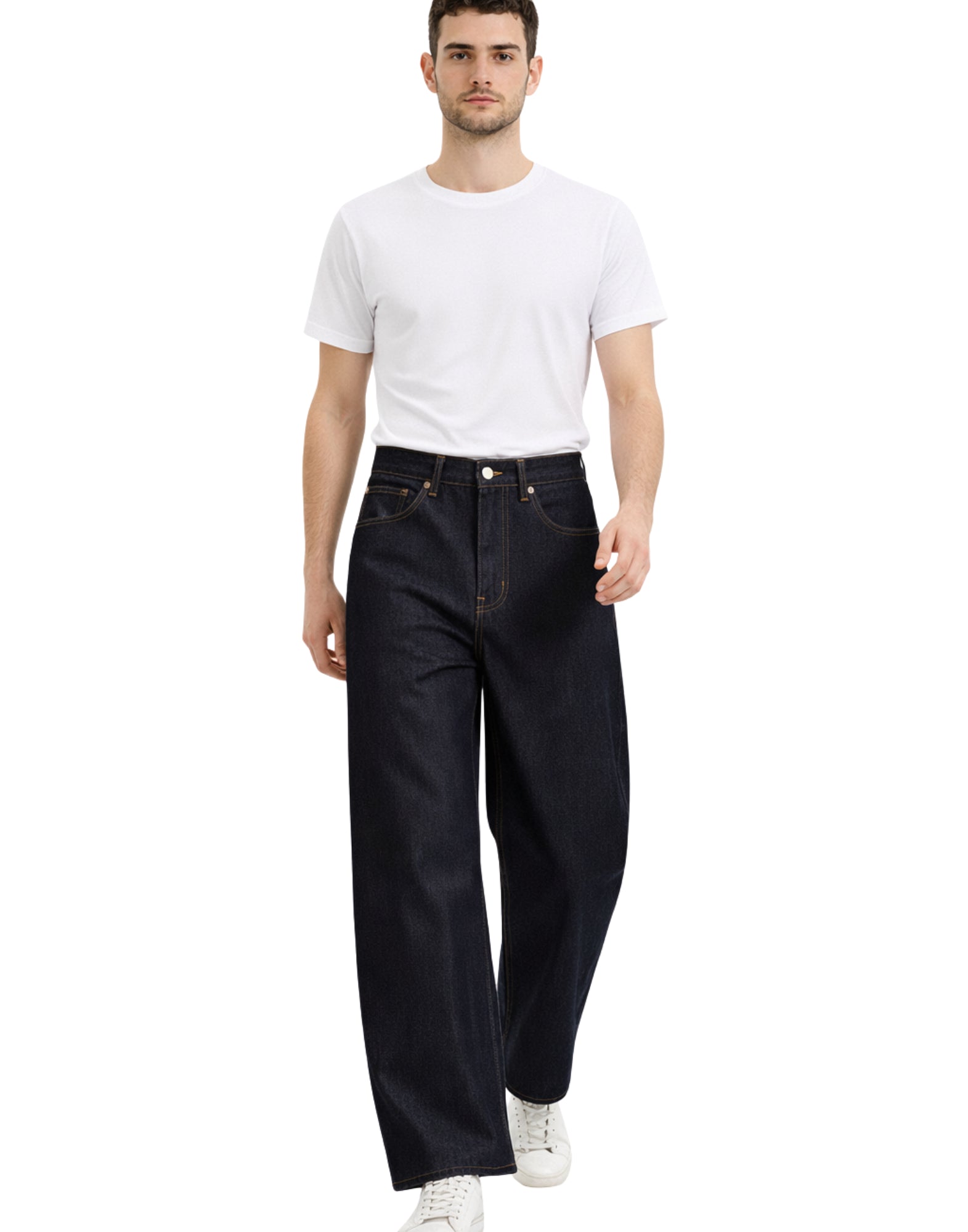 YouMustCreate Palazzo Cotton Jeans Indigo Unisex P4AAR 40 JEAN INDIGO