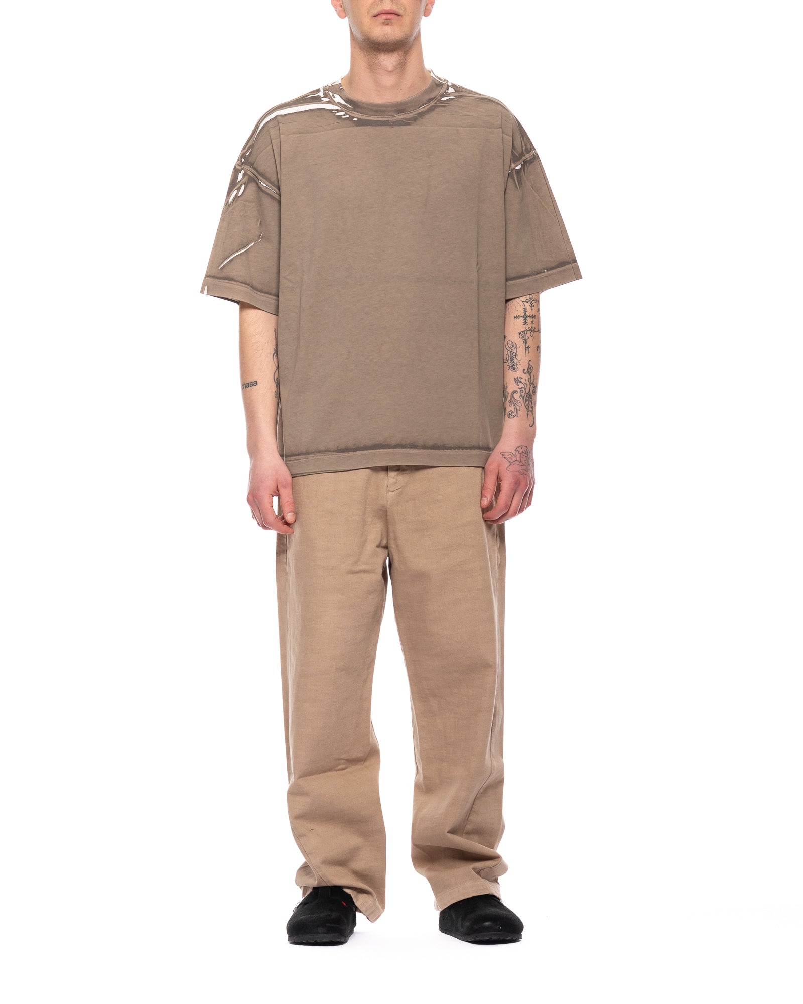 T-Shirt Man 13DP10060110723 Costa Übergroße Dove Grey Paura
