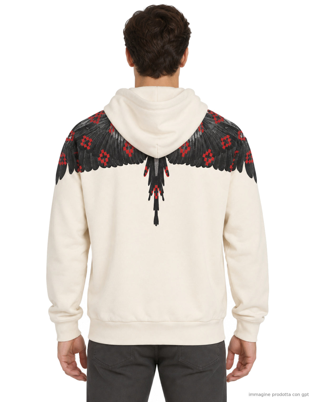 Hoodie Man Coconut - Logo bird