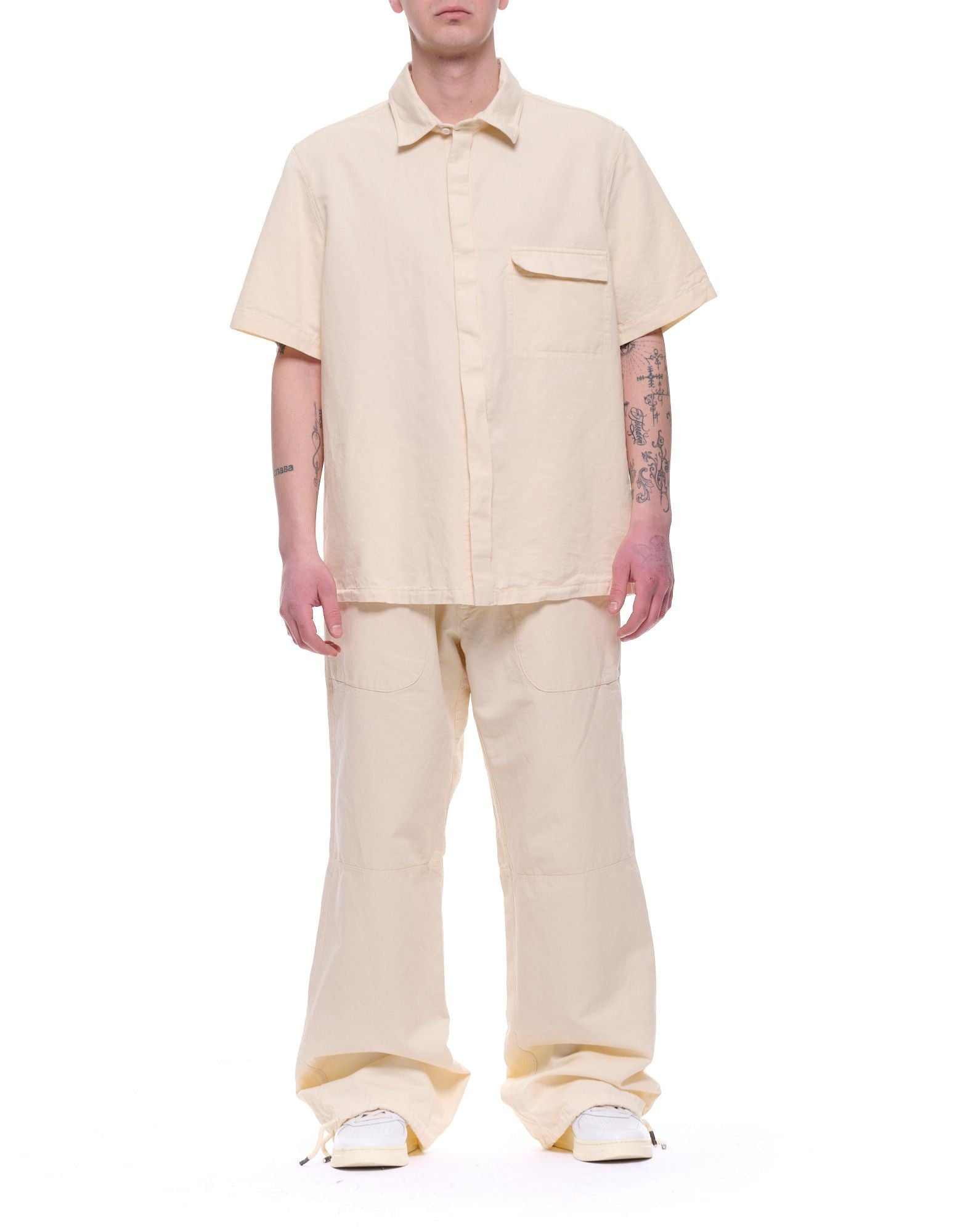 Men’s Loose Pant Beige Loose Fit Twill Garment-Dyed S26309 003 BEIGE LOOSE PANT