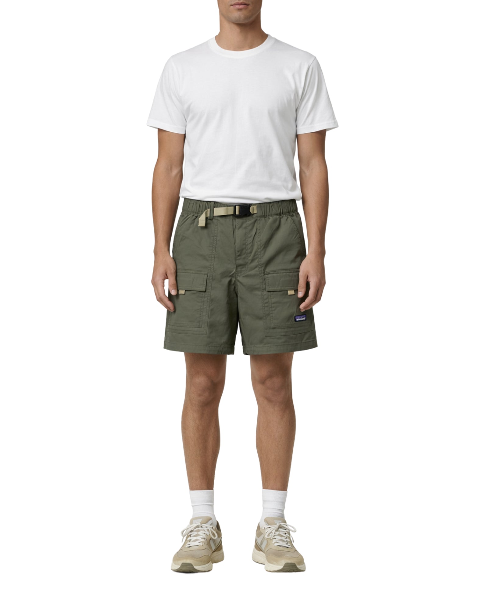 Patagonia 남성용 아웃도어 데일리 카고 반바지 나일론 - 베이슨 그린 57437 BSNG