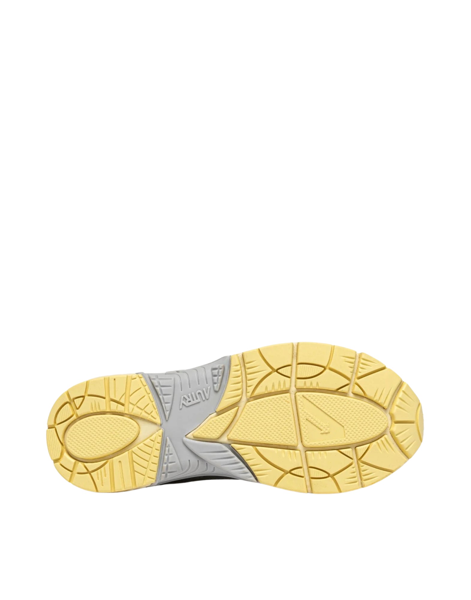 Autry Hyperway Women’s Sneakers in Synthetic Leather and Mesh Silver Asparagus Lemon Meringue HYLM MV06 SILV/LEMON HYPERWAY