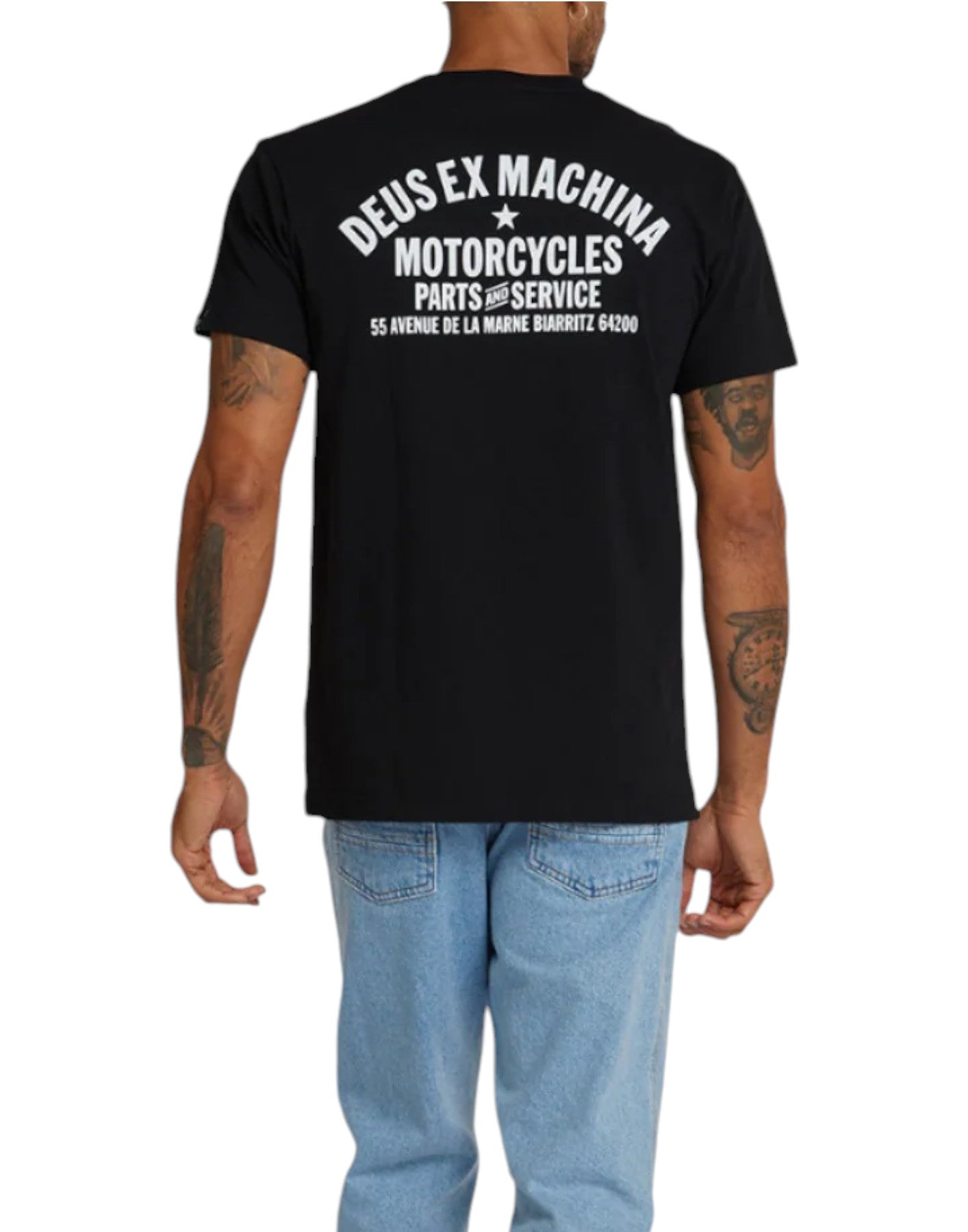 Camiseta hombre dmw41808z biarritz negro Deus Ex Machina