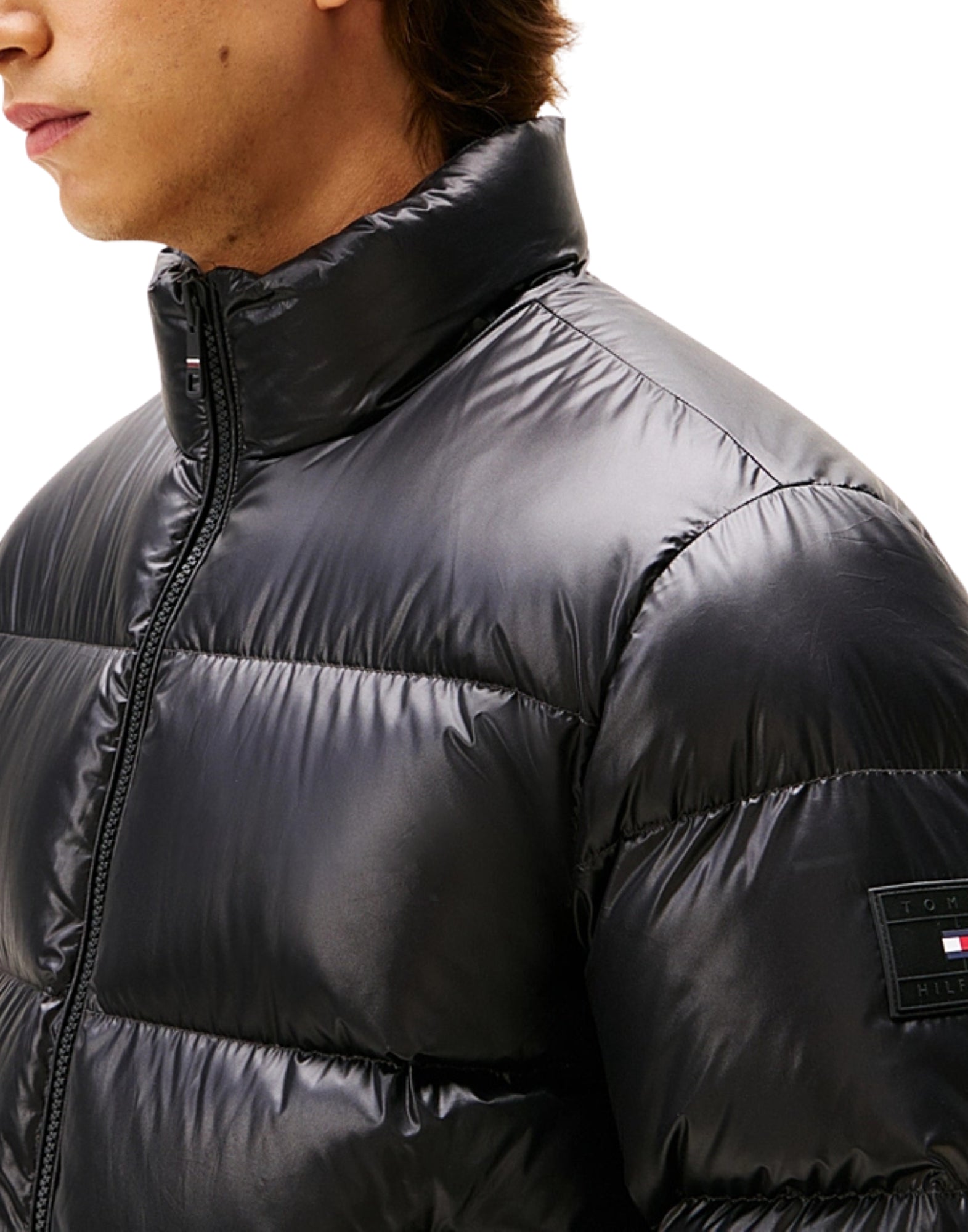 40617 BDS BLACK SHYNY DOWN JACKET - Giacche - TOMMY HILFIGER