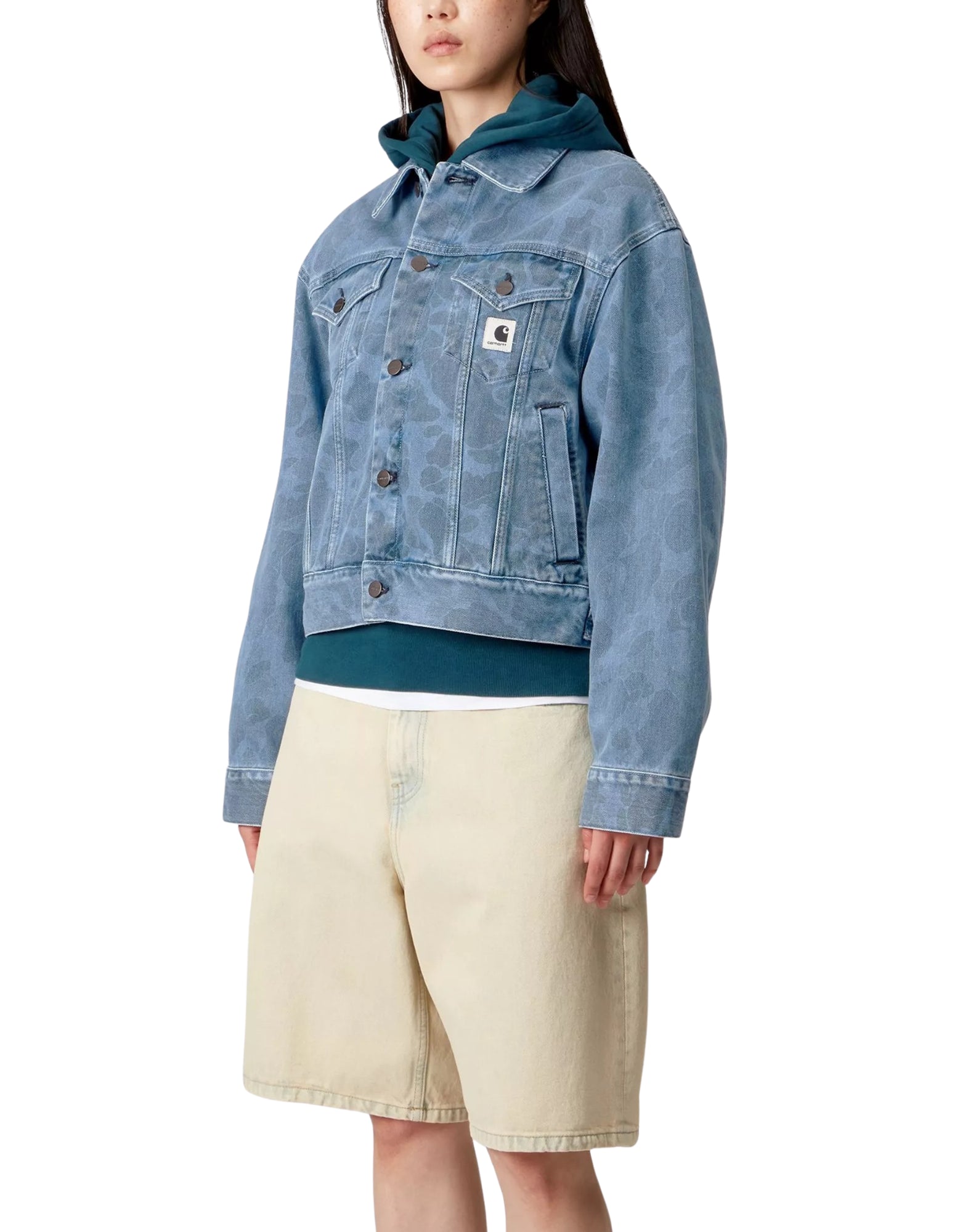 I033890 BLUE CAMO DUCK ORELL JACKET - Giacche - CARHARTT WIP