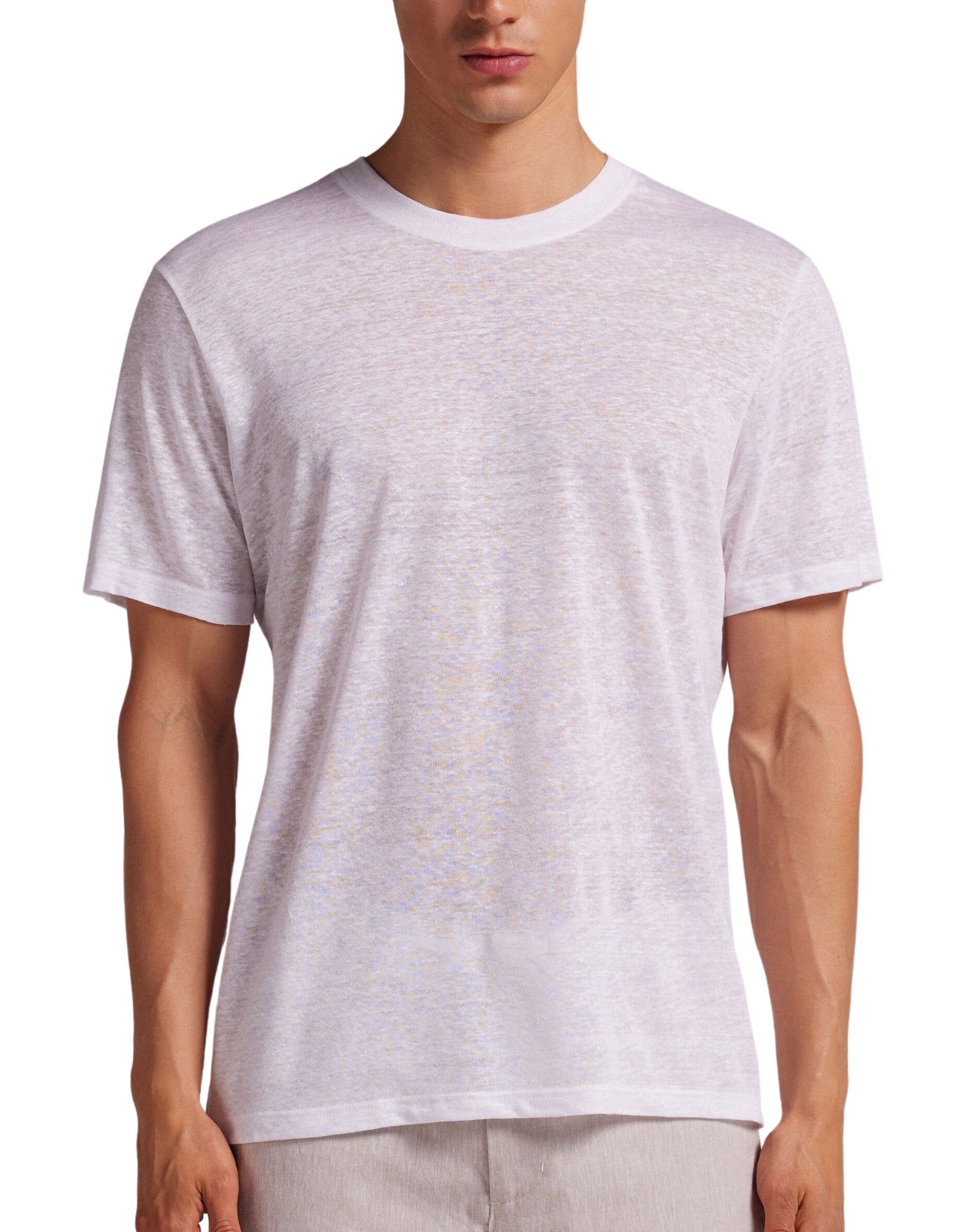 T-shirt man MW0MW38741 YCF LINEN TEE TOMMY HILFIGER