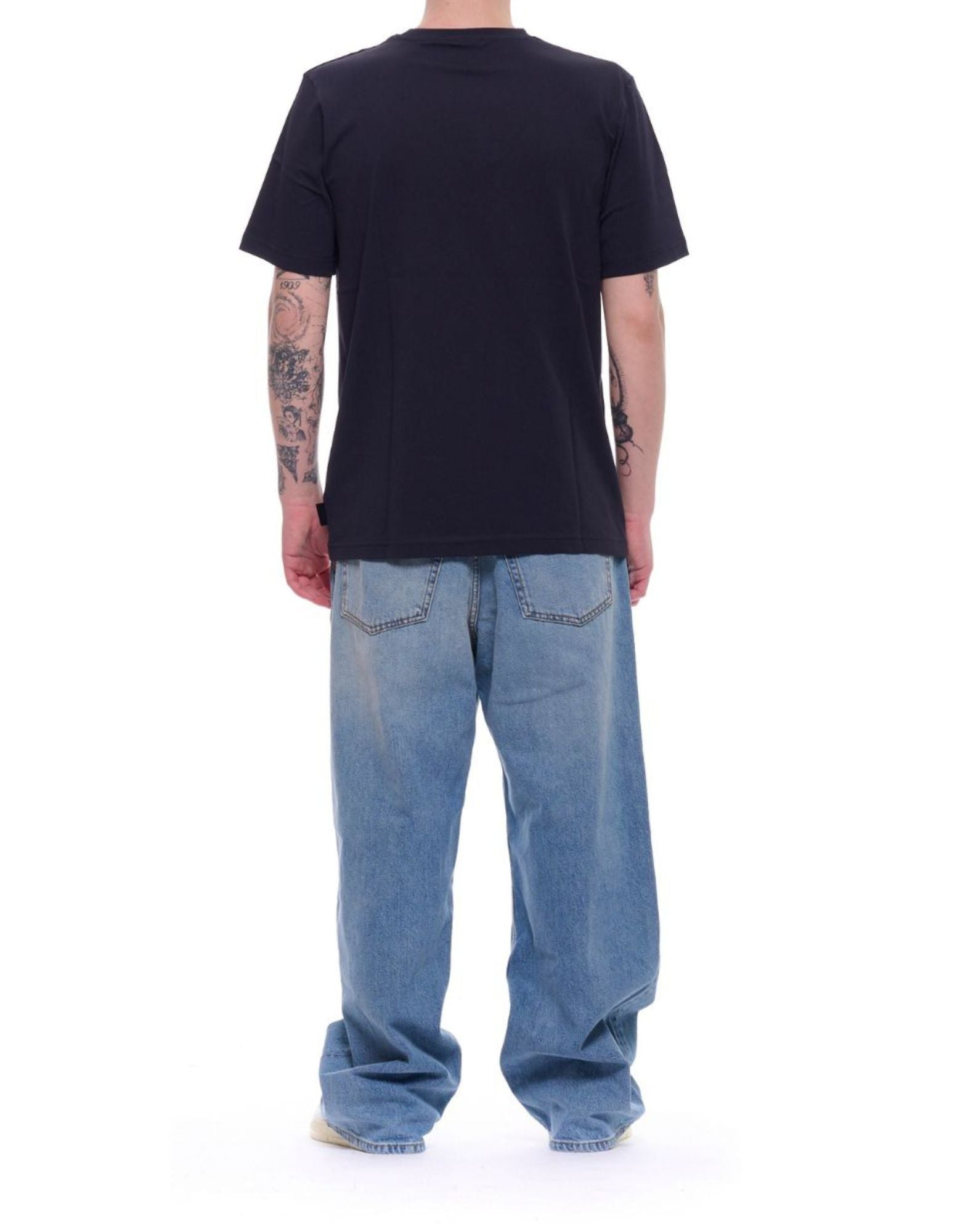 Outhere Men’s T-Shirt Bliss Blue Navy Regular Fit Cotton Front Logo 4651M303B208-26046 1844 BLISS