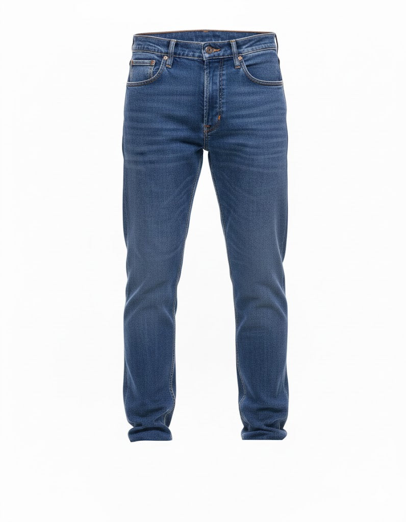 Michael Coal Mc-David Slim Blue Stretch Jeans för män 1145 W748 MC-DAVID BLUE JEANS