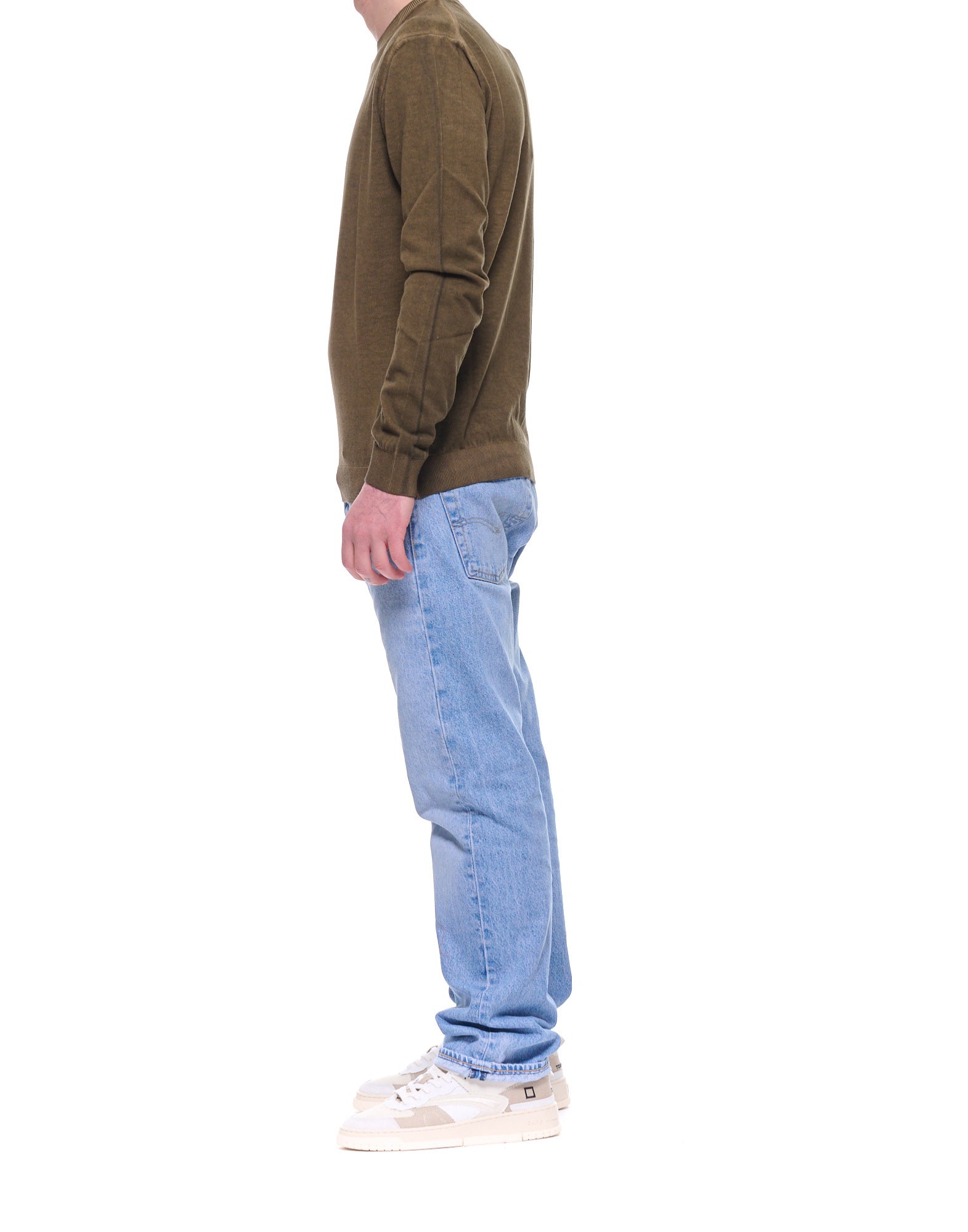 Blauer Morton Lightweight Cotton Knit Sweater Green – Men’s Regular Fit 26SBLUM01480-007167 60H