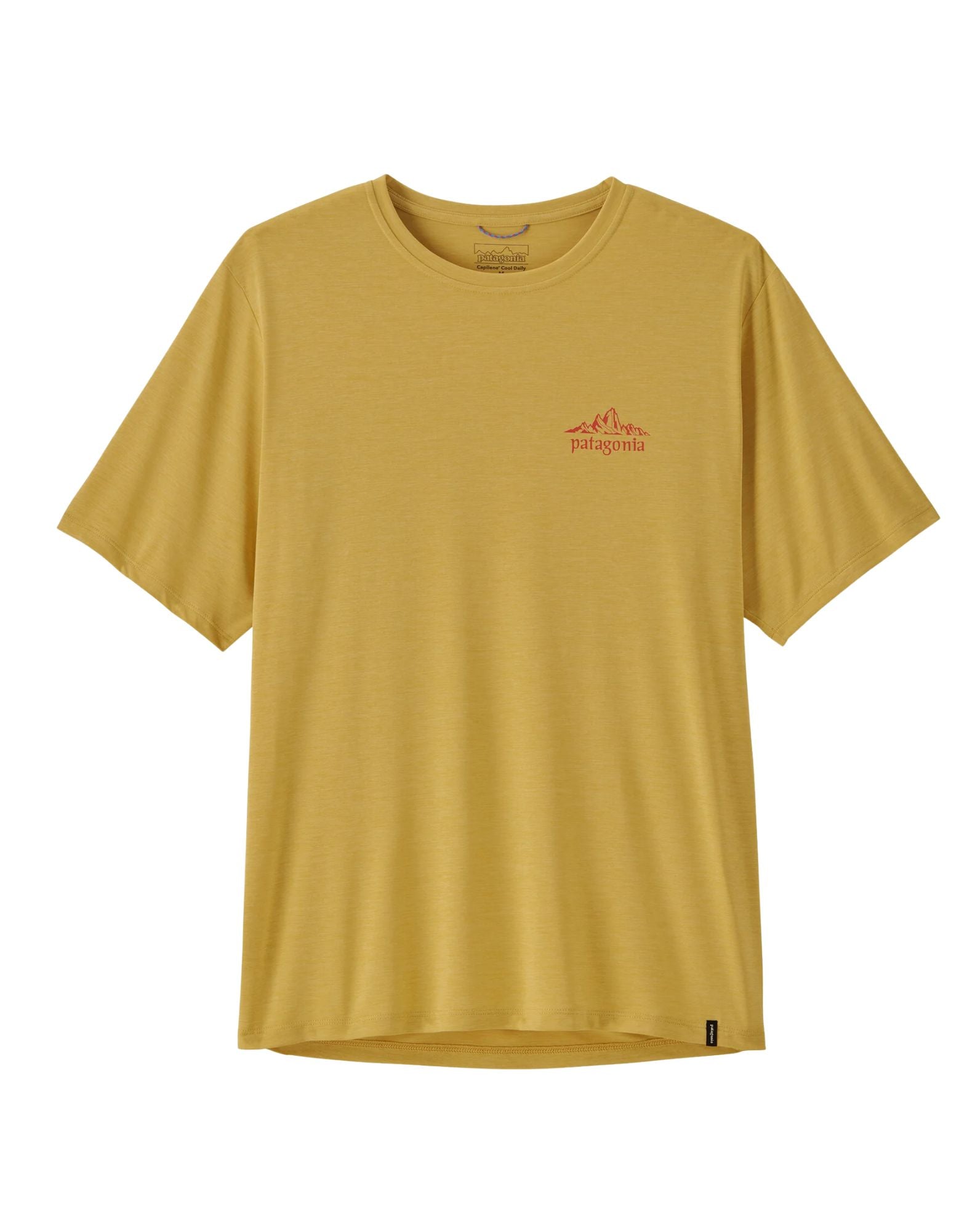 Patagonia Men’s Capilene Cool Daily Shirt Cloud Crag LMYX in Recycled Polyester 45477 LMYX LIMESTONE YELLOW