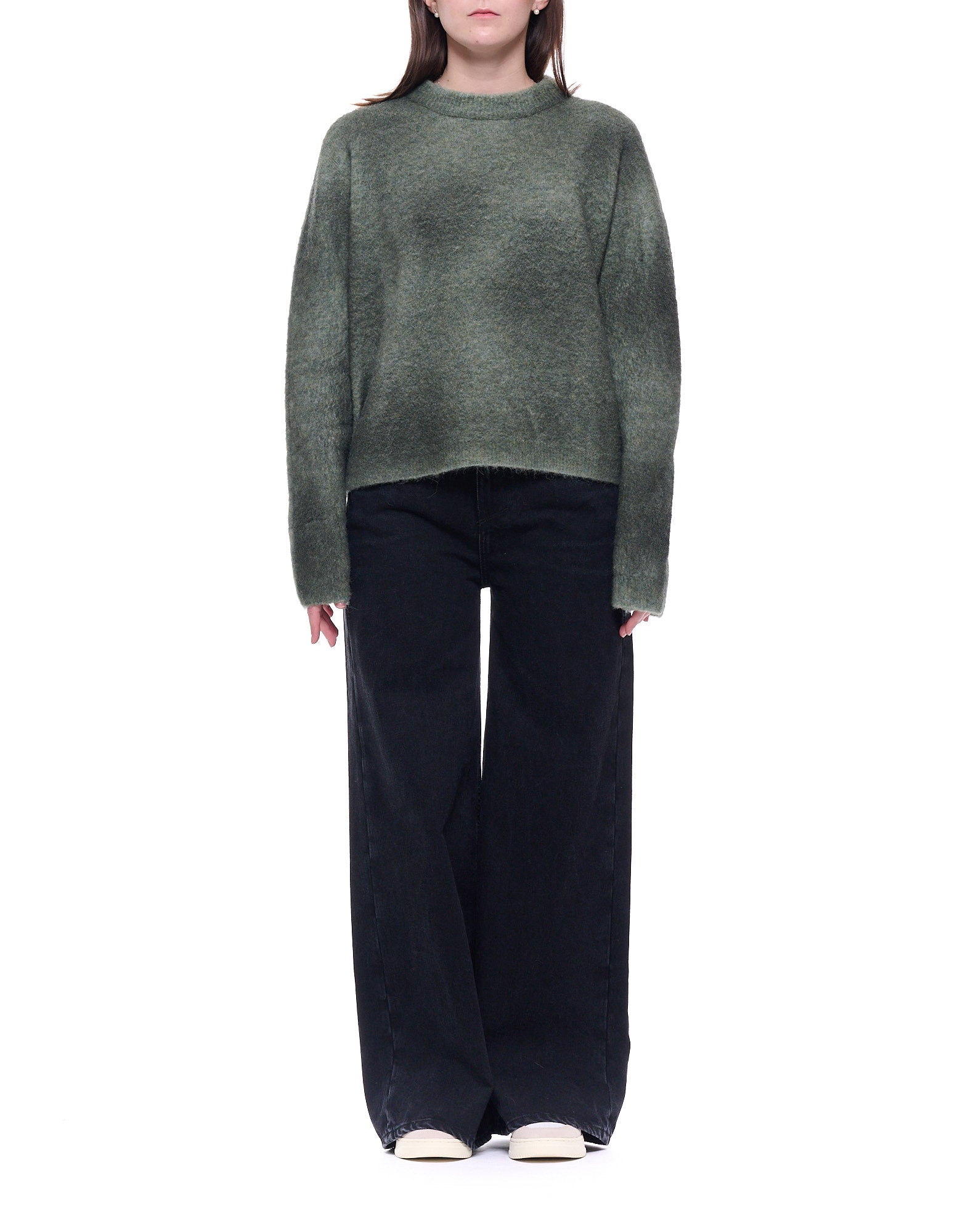 AFD66 SALVIA CREW NECK SAGE - Maglieria - Atomofactory