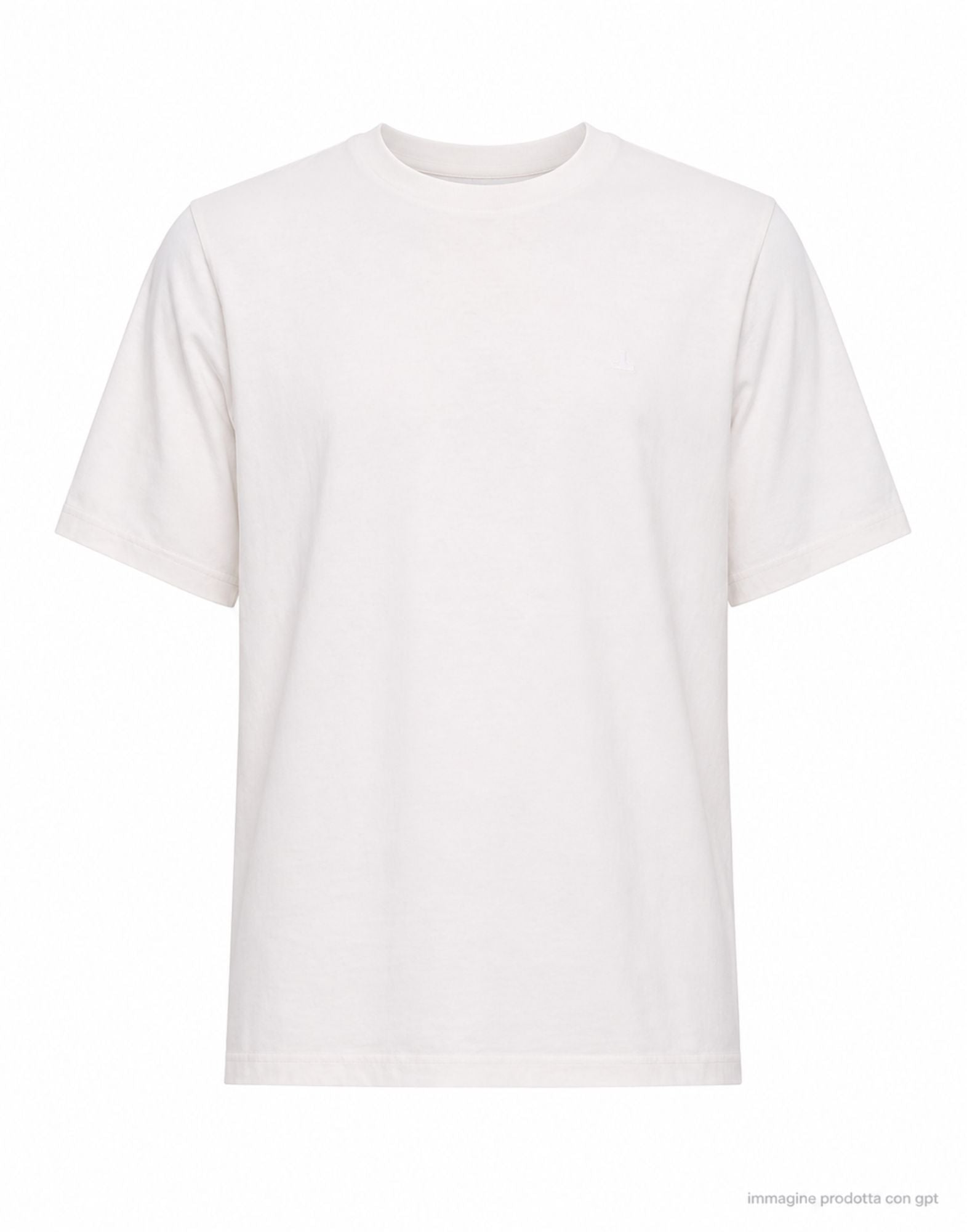 Nordic Denim Men’s The One Cotton T-Shirt White Regular Fit Crew Neck 25-85-999 WHITE