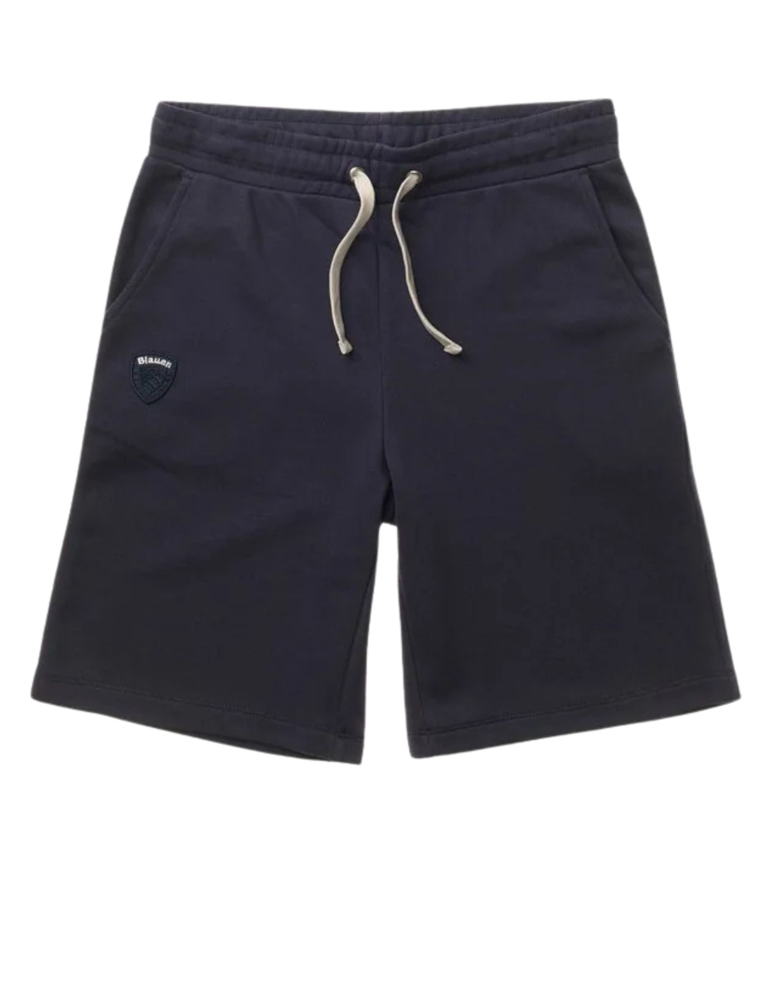 Blauer Summer Sweat Shorts Sodalite Blue with Drawstring Elastic Waist and Logo Patch for Men 26SBLUP05244-006804 888