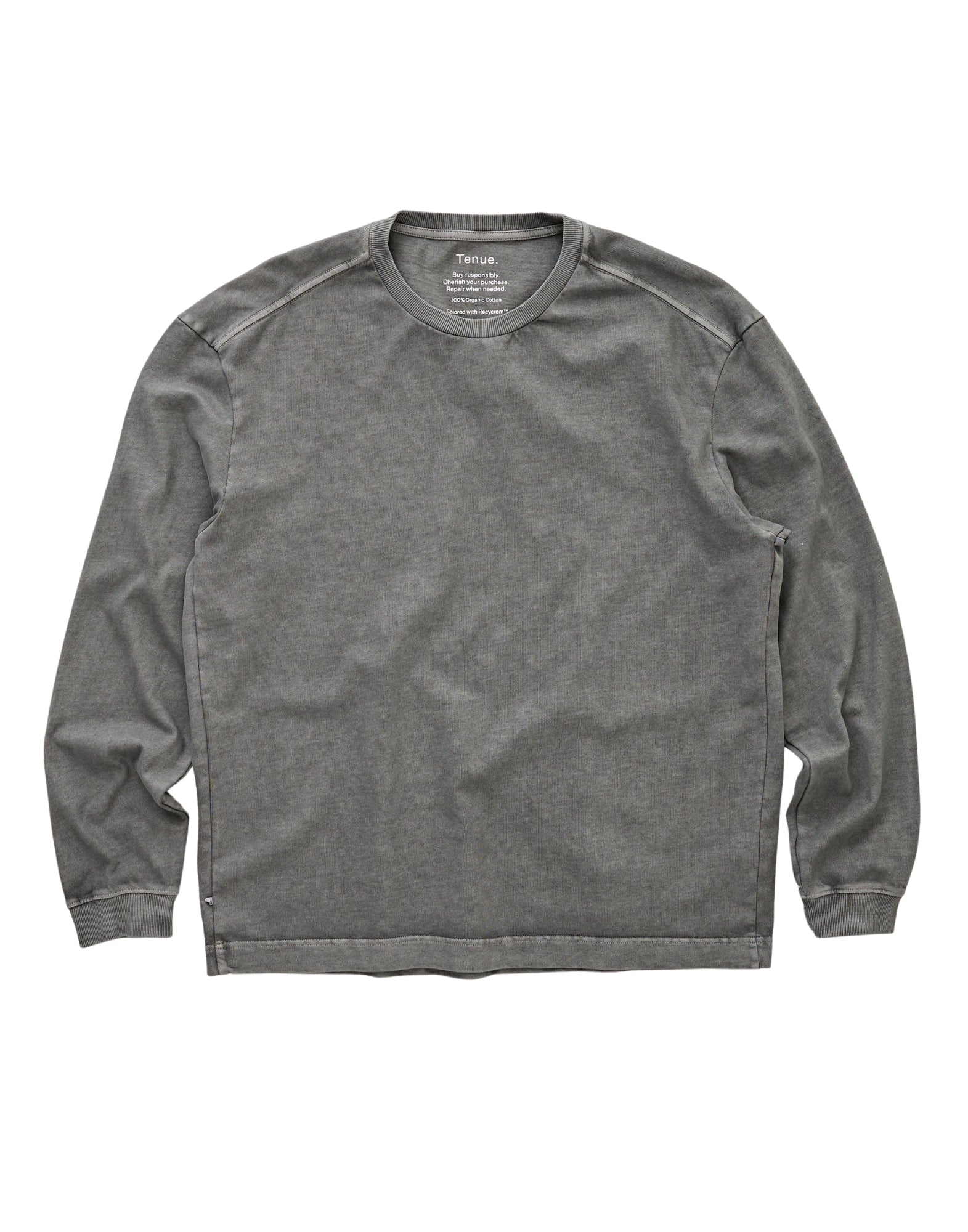 임기. 브래드 티셔츠 현무암 긴 소매 레귤러핏 헤비웨이트 저지 티셔츠 BASALT