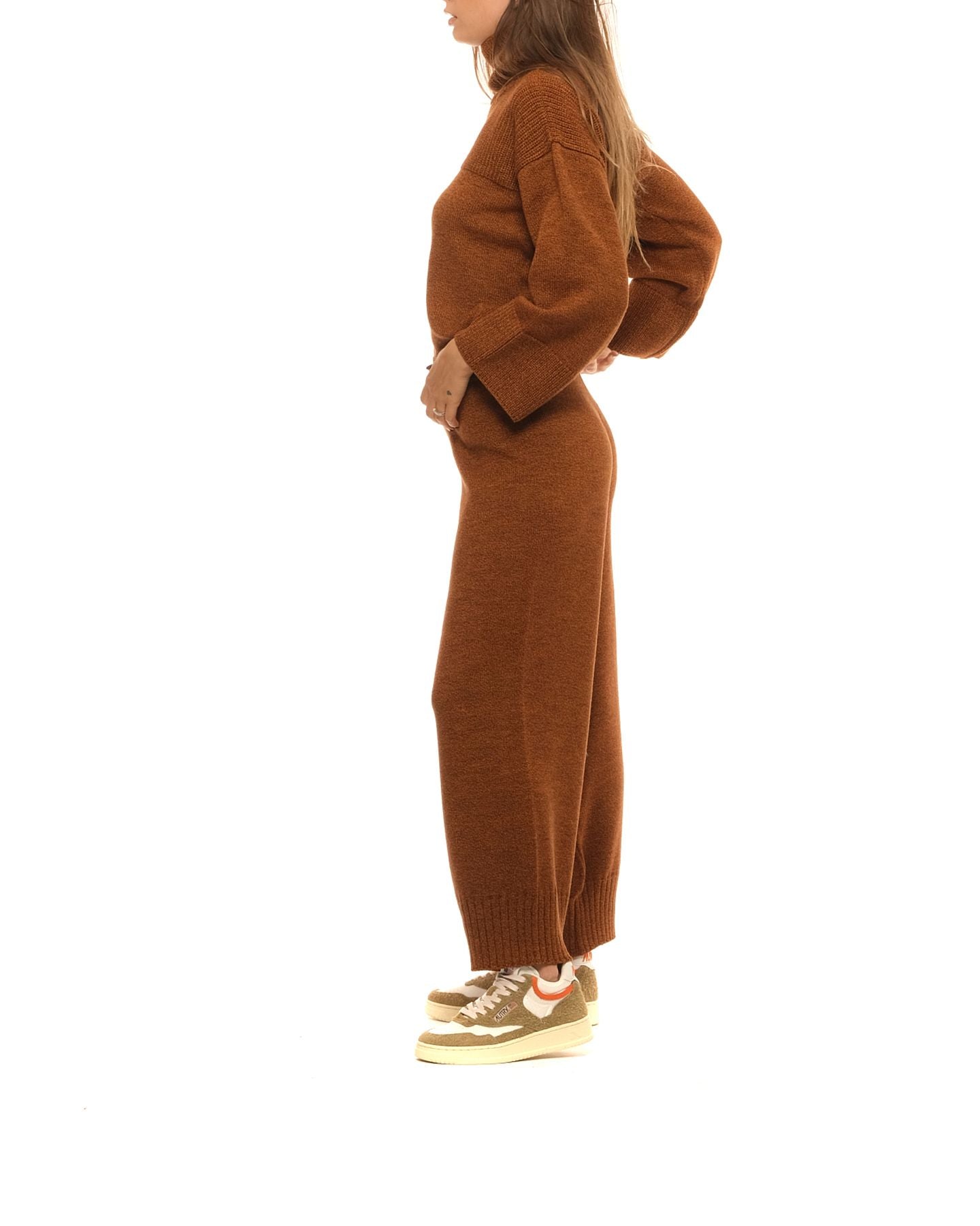 Pantaloni donna ptkd03037 moro Akep