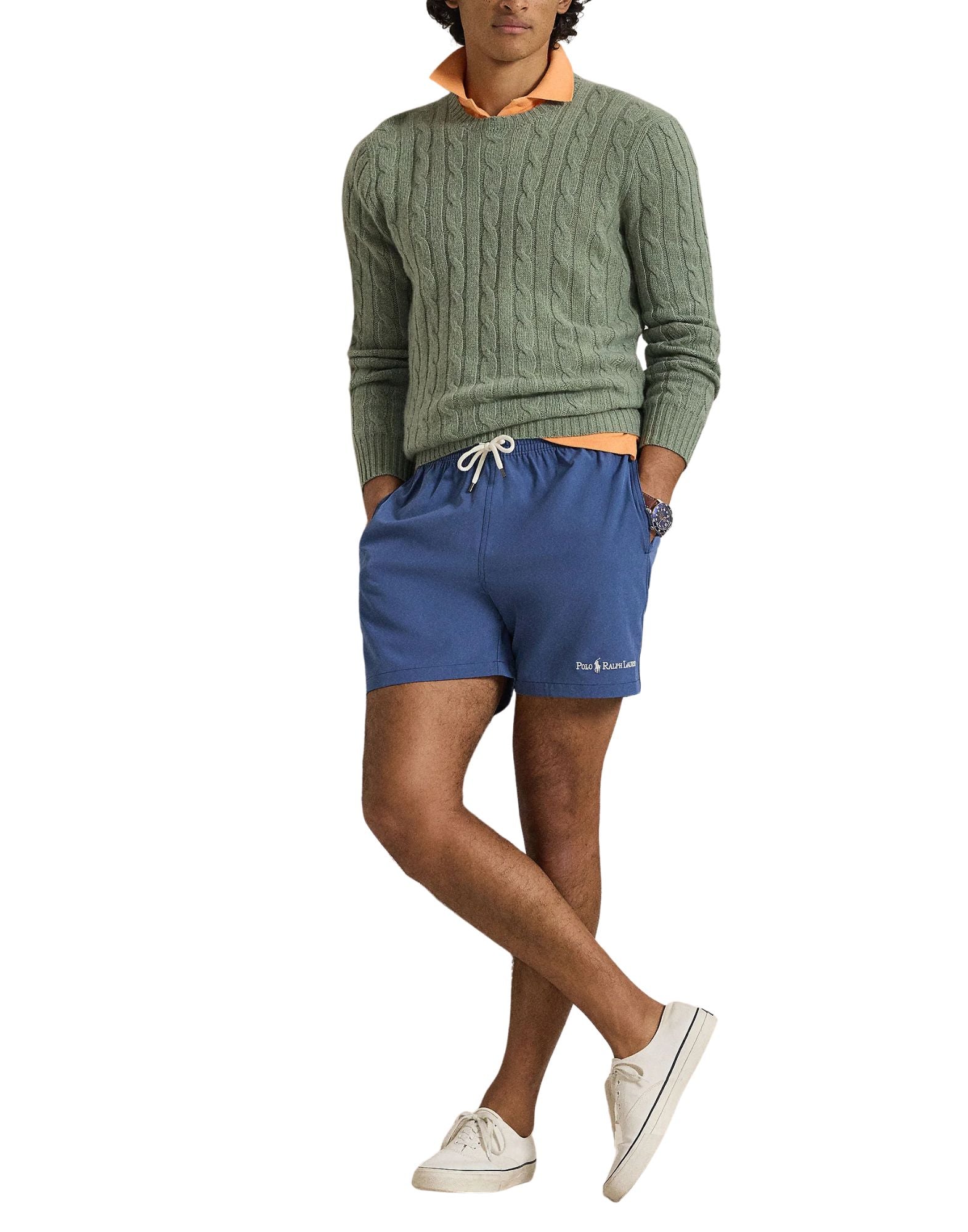 Polo Ralph Lauren 5.75-Inch Traveler Classic Swim Trunk Earth Blue Men’s 710P07272500 DARK BLUE