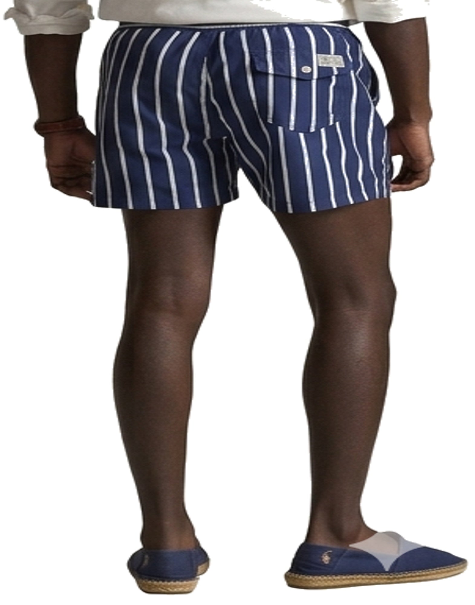 SLFTRAVELER Mid Trunk Navy vertical wide stripe