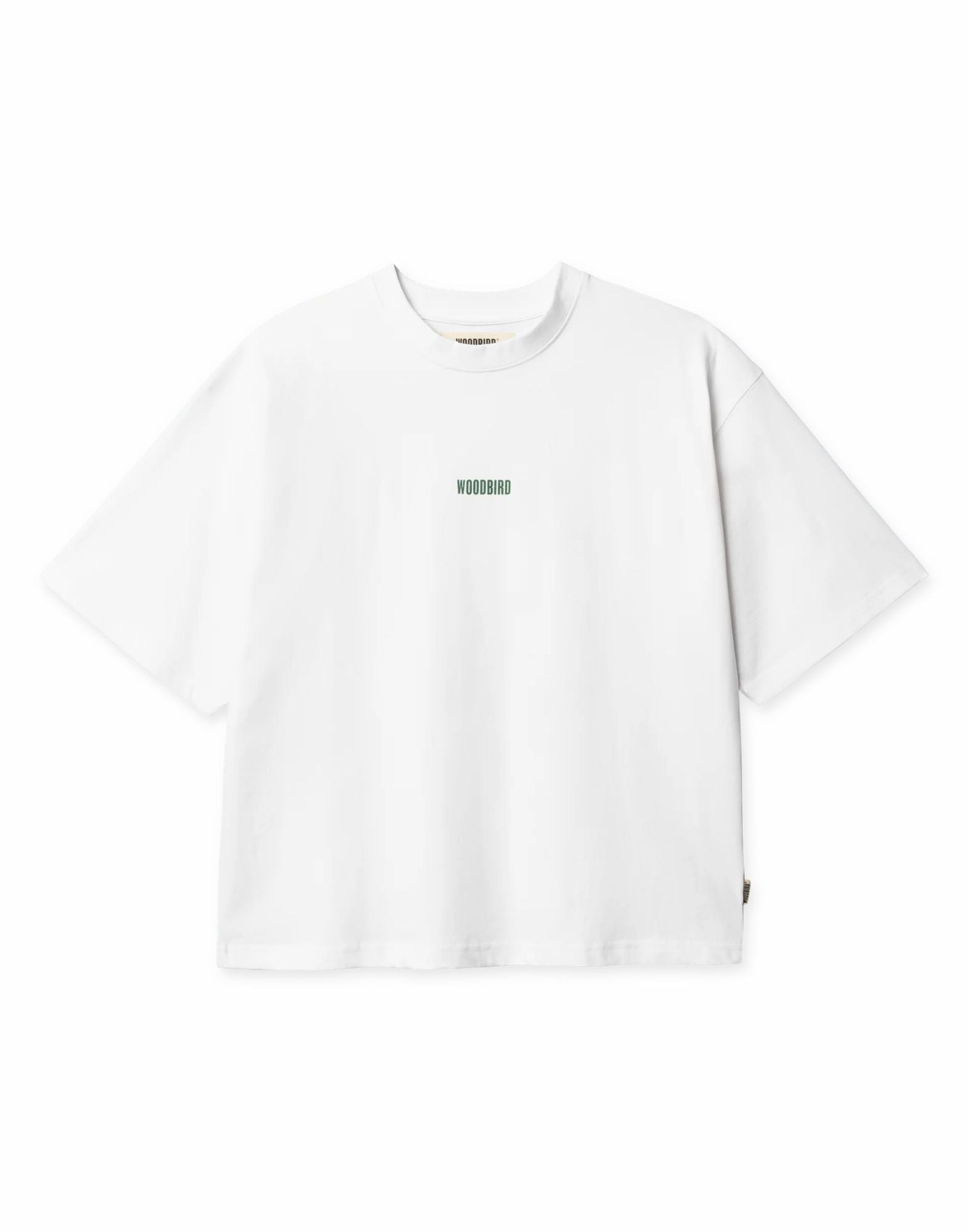 T-shirt da donna in cotone organico bianco Woodbird WBJuno Lion Tee 2615-400 BIANCO