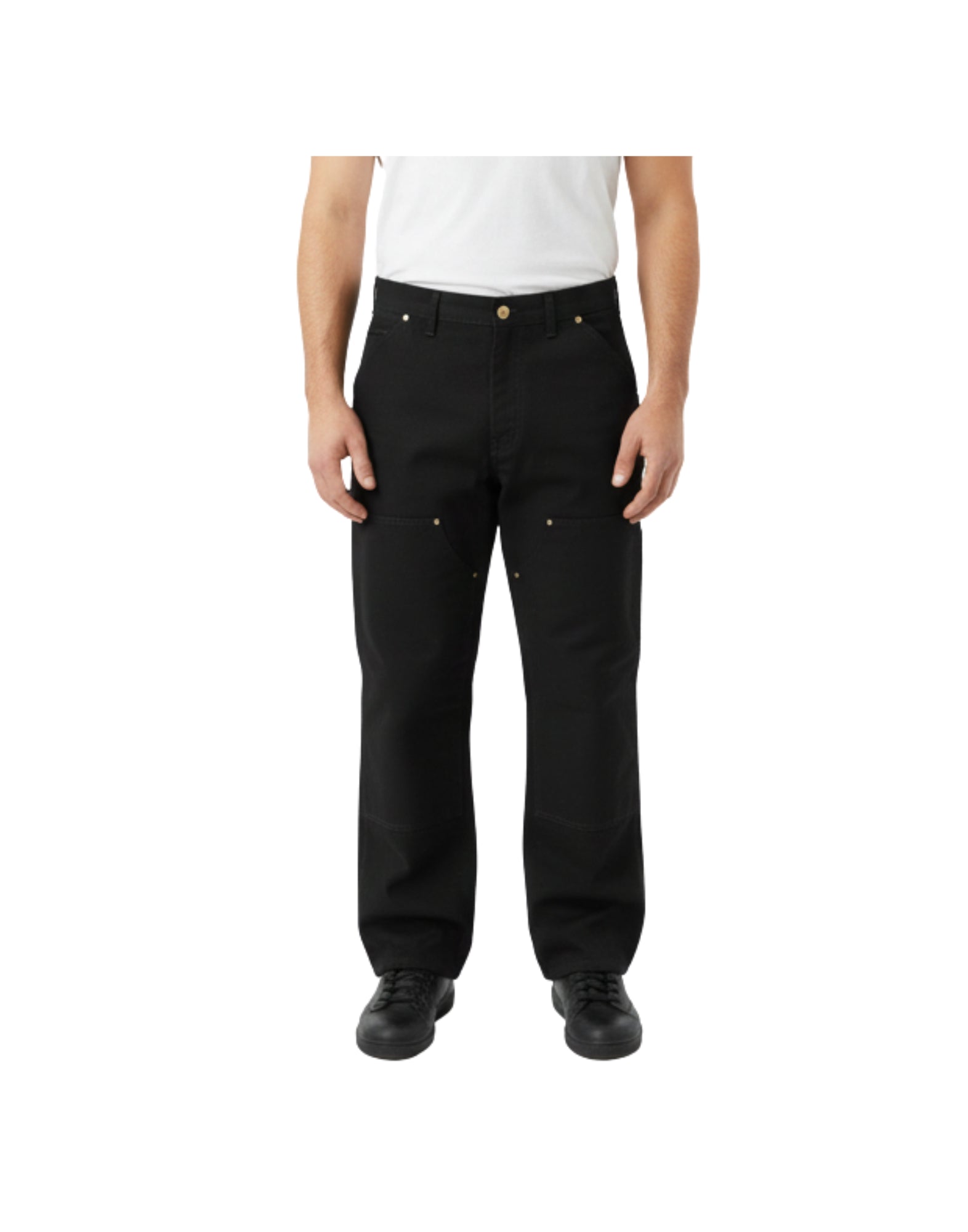 I036274 89B732 BLACK DOUBLE KNEE PANTS - Pantaloni - CARHARTT WIP