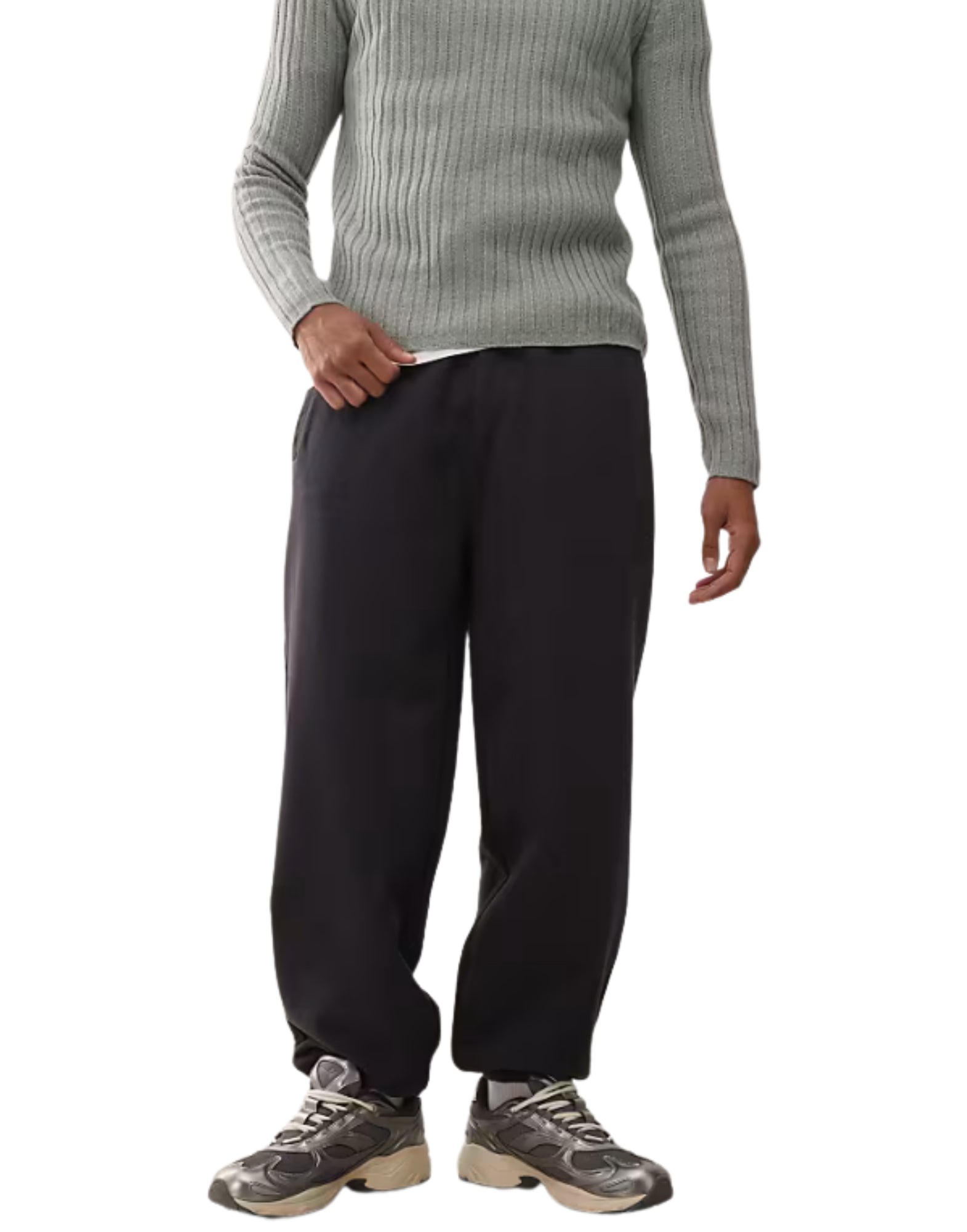 DMF254464 BLACK DYED TRACK PANT - Pantaloni - Deus Ex Machina