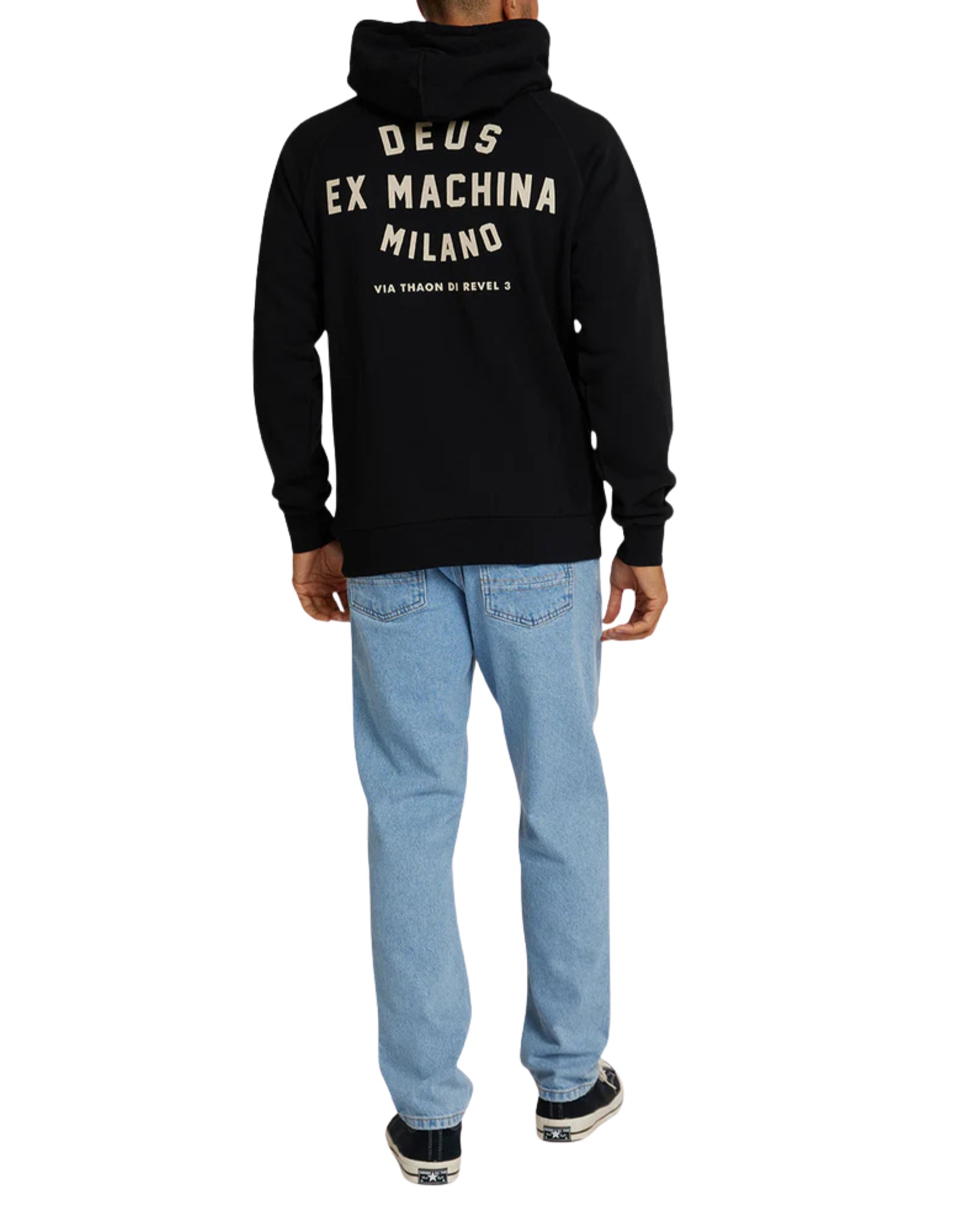 48675D BLACK MILANO ADDRESS HOODIE - Felpe - Deus Ex Machina