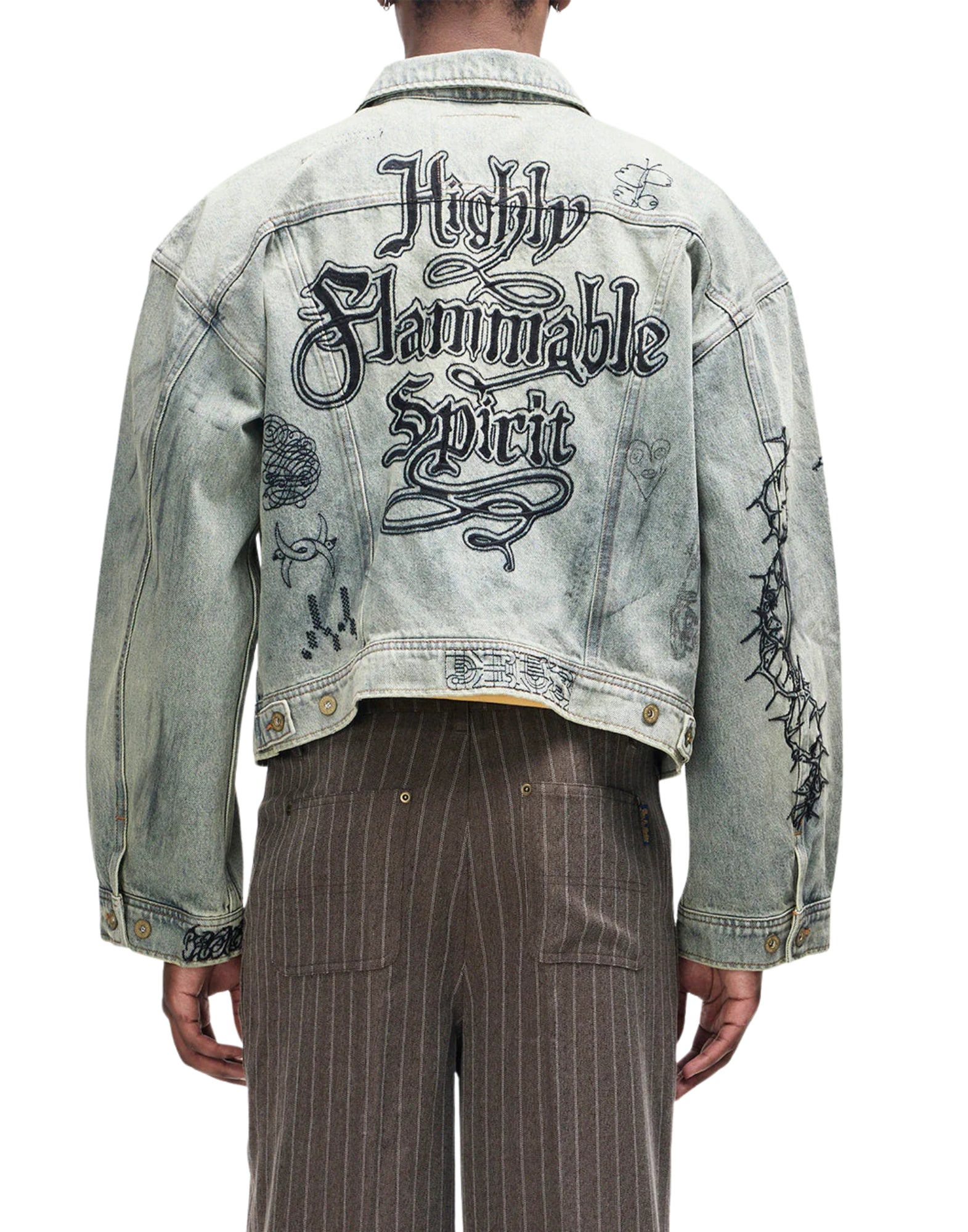 Deus Ex Machina 메피스토펠레스 재킷 인디고 데님 트윌 빈티지 인디고 남여공용 D261UJK709 VINTAGE INDIGO