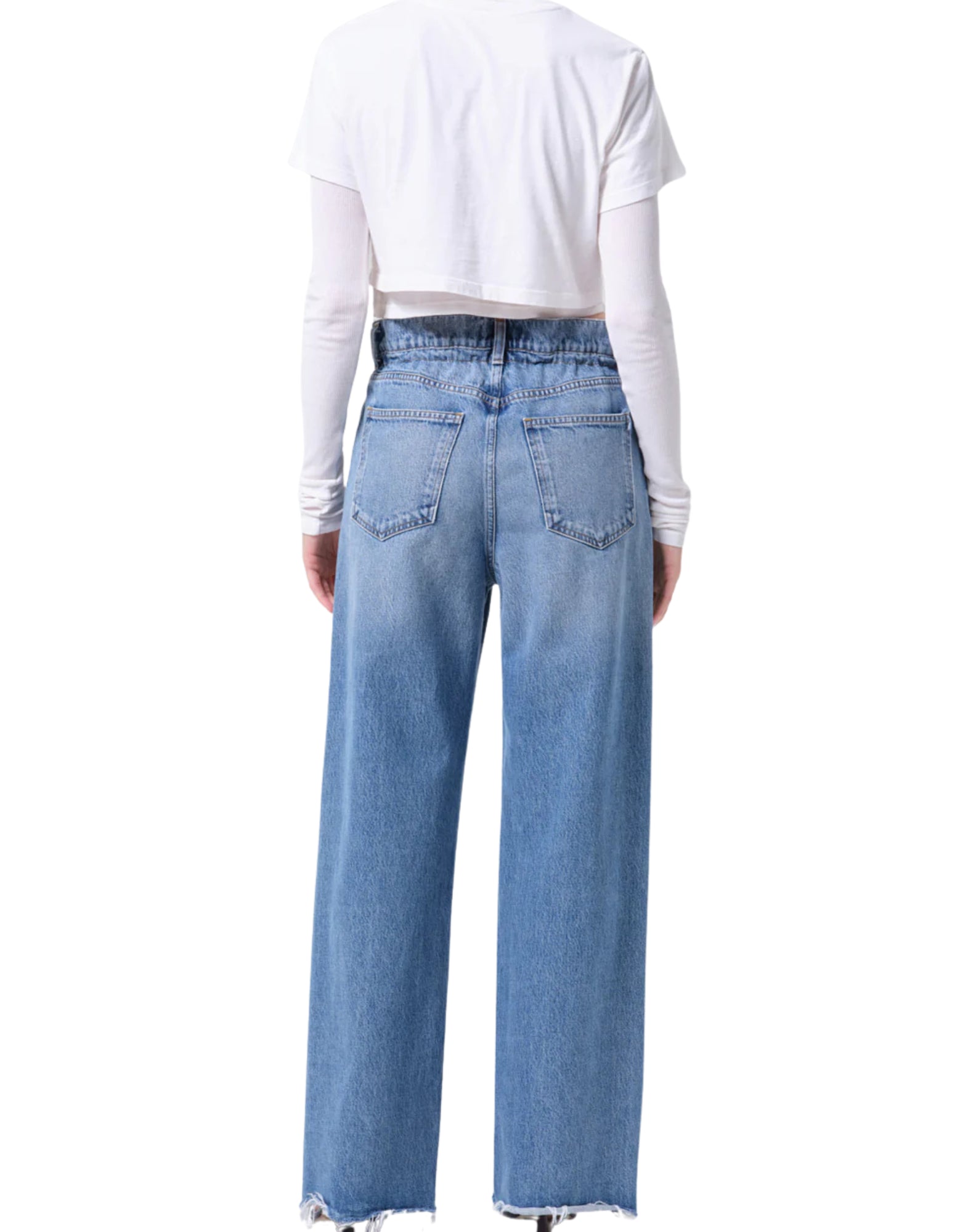 AGOLDE Lyonne Jean Women’s High-Rise Straight Jeans Rigid Denim Outbreak A312 1885 OBRK OUTBRK LYONNE