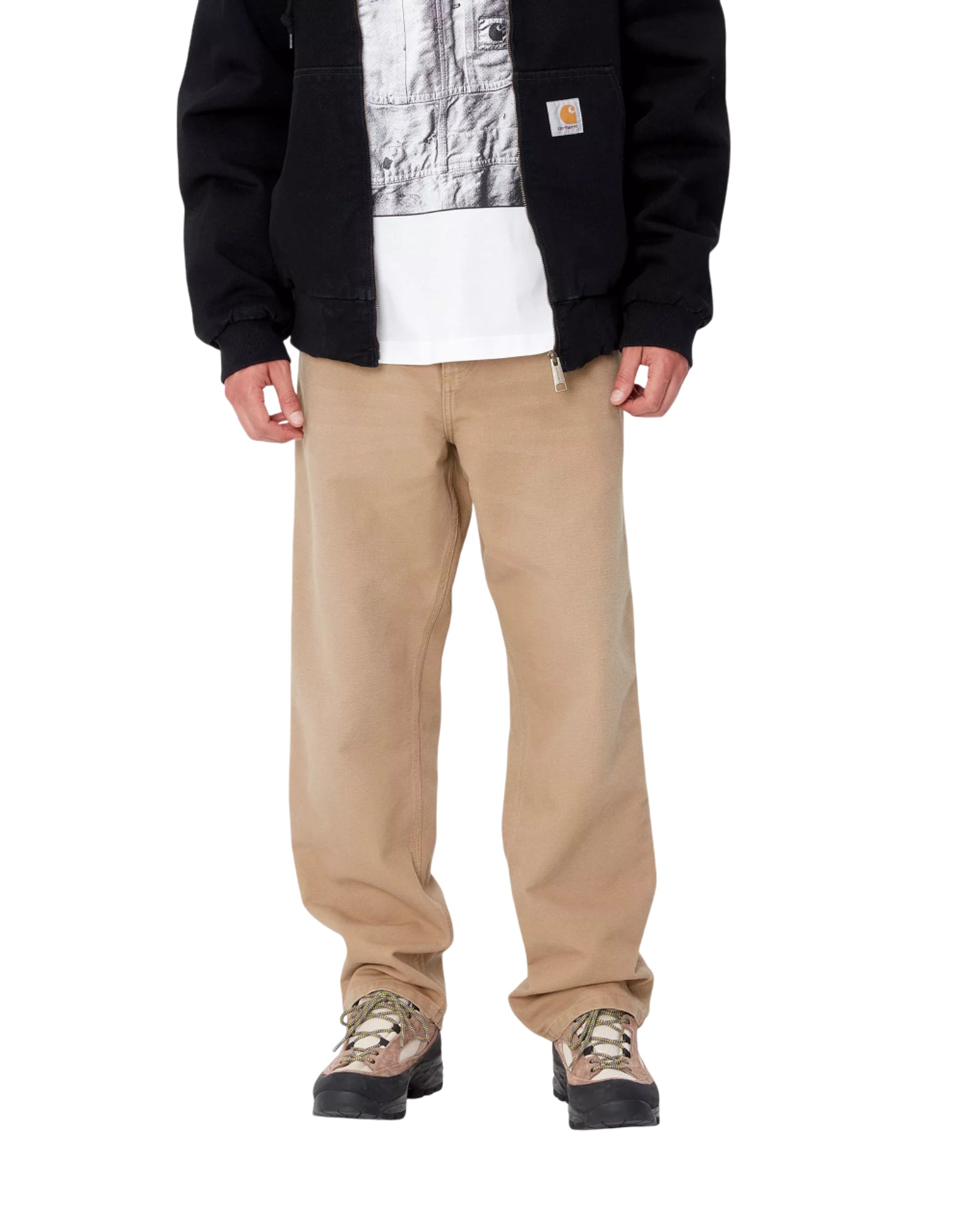 바지 맨 i031497 07E02 단일 무릎 더스티 브라운 CARHARTT WIP