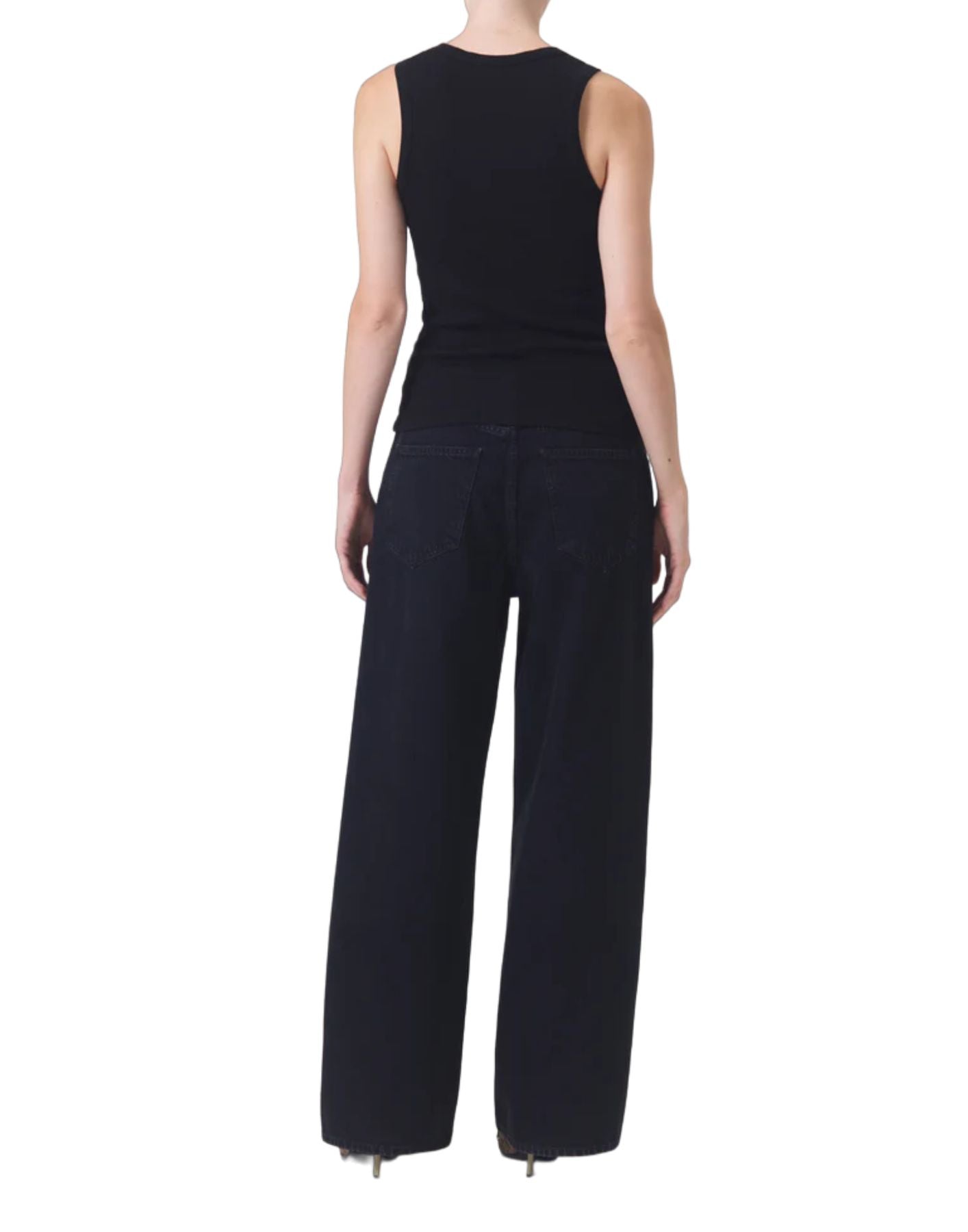 Tank top woman A7056-1260 BLACK Agolde