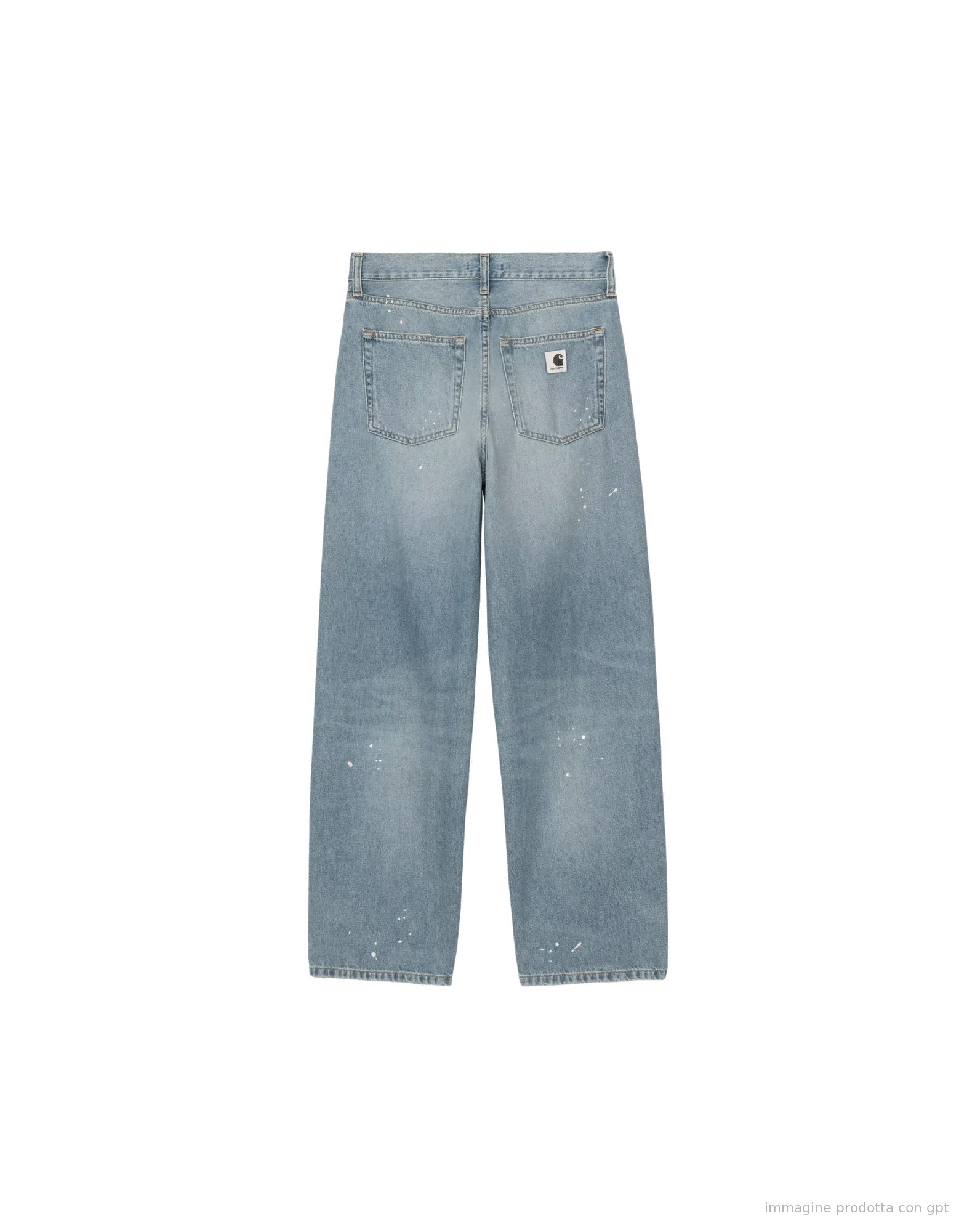 Arin Pant 100% Cotton 'Smithtown' Denim, Blue destroy wash, splatter
