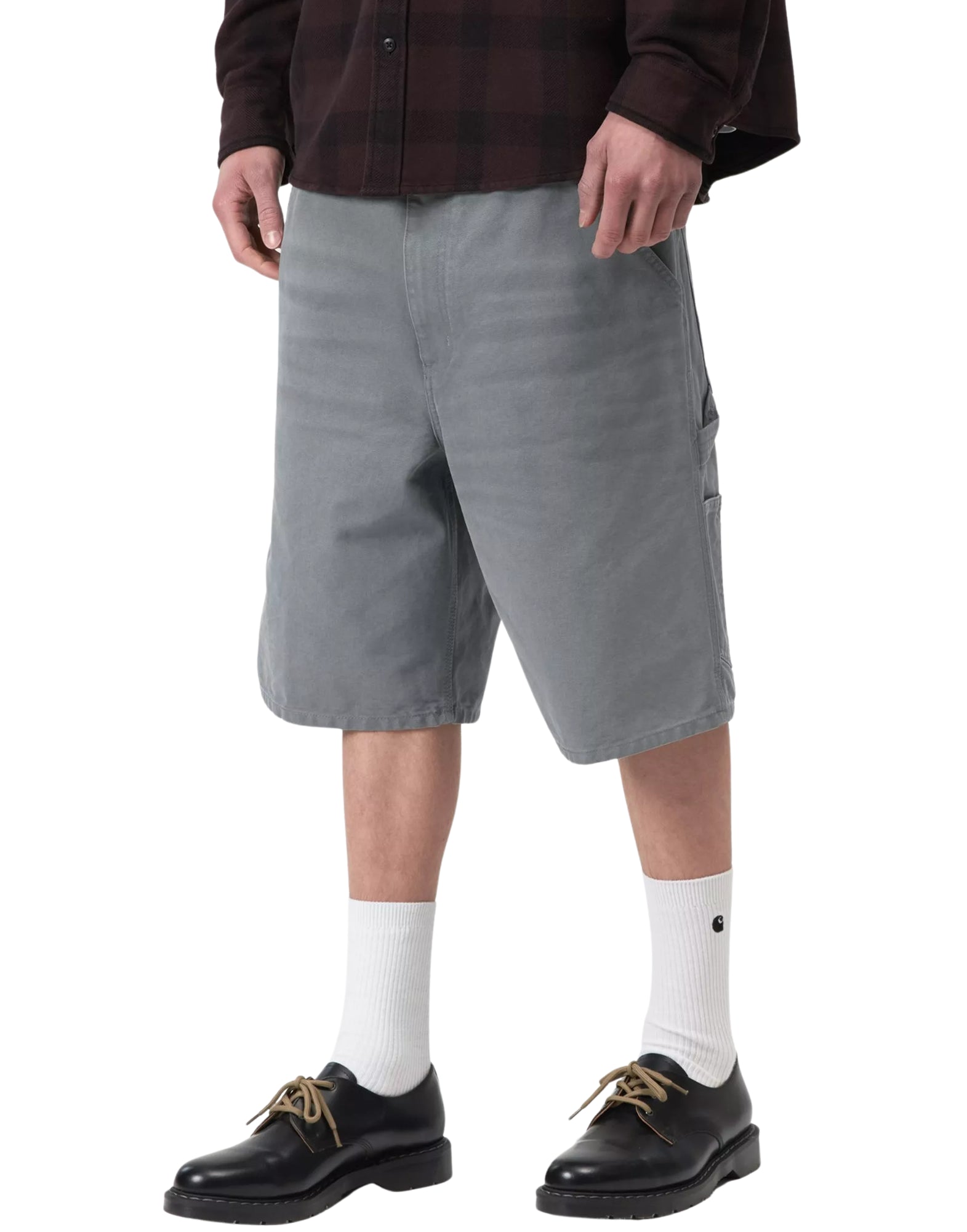 Carhartt WIP Genou simple Short in Dearborn Canvas Cozy Blue – Homme I034797 3IT4O