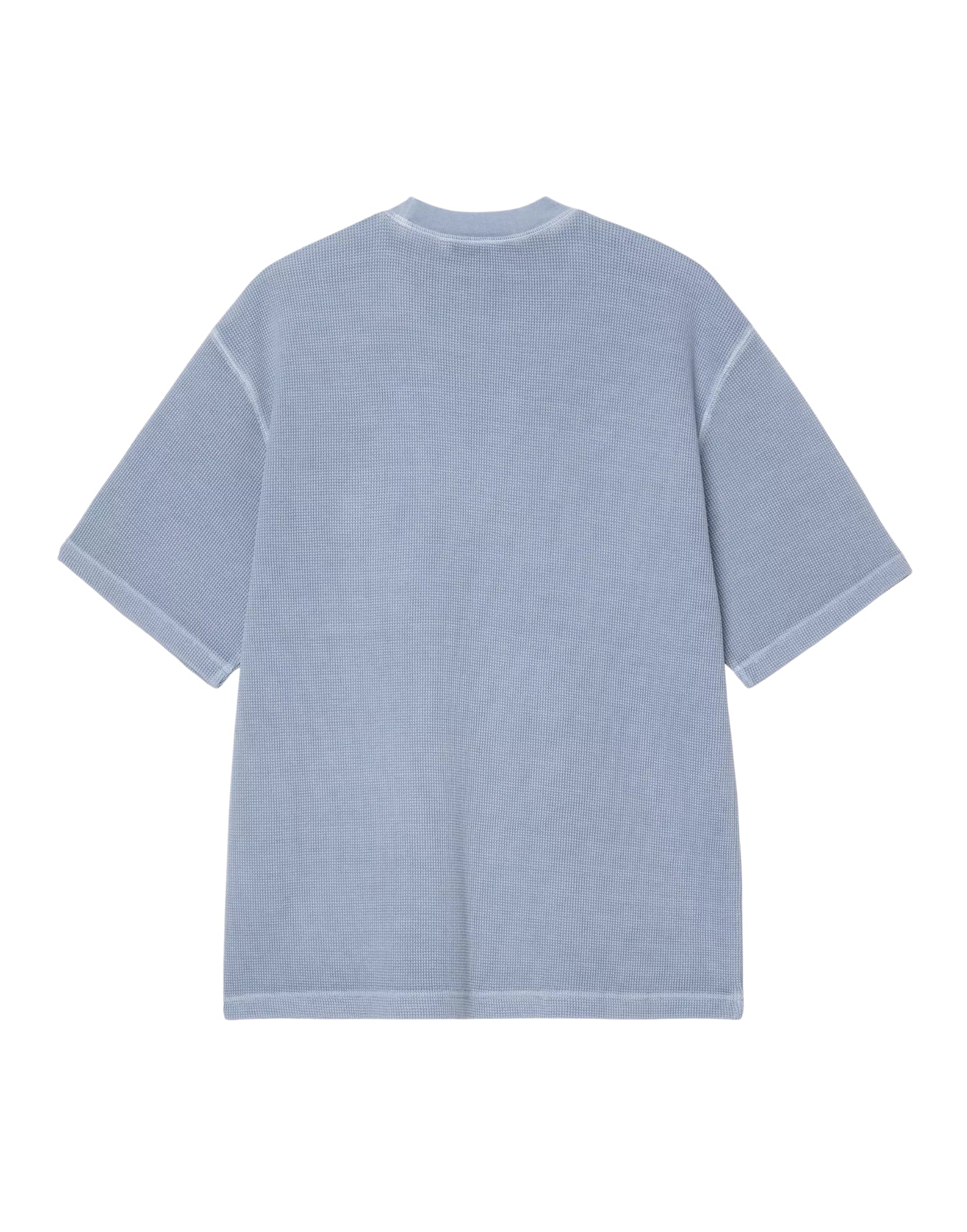 Carhartt WIP S/S Nelson Waffle T-Shirt Waffle Cotton Gentle Blue Garment Dyed Men’s I036185 3HXGD
