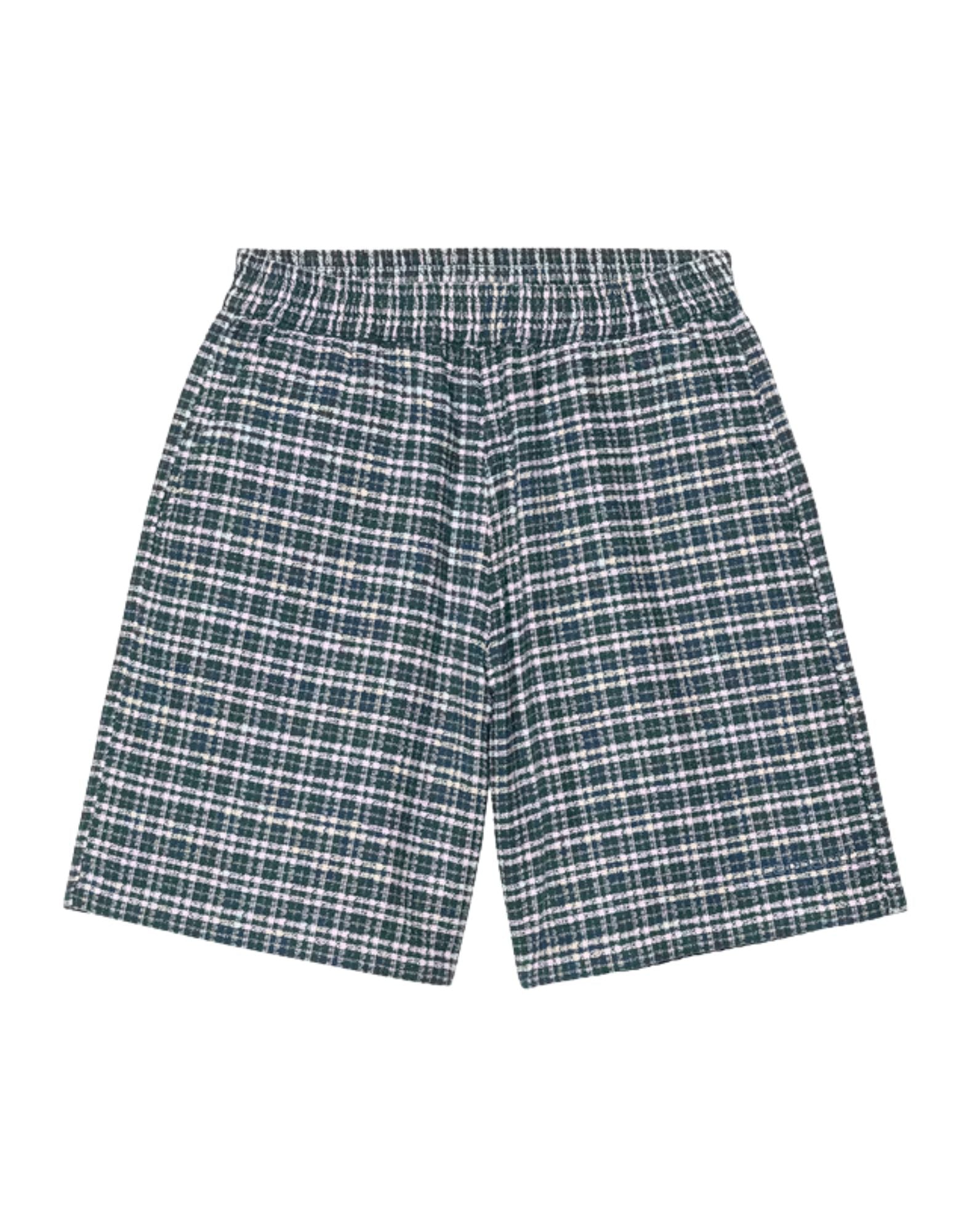 Carhartt WIP Kander Short Textured Cotton Check Blue River Men’s I036196 3JQXX03 BLUE SQUARED