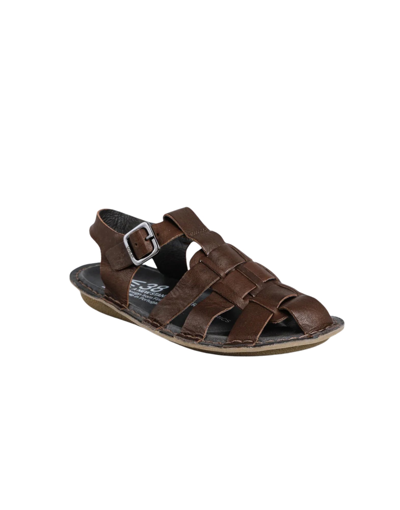 VIBAE Capri Leather Cocoa Brown Unisex Leather Sandals CAPRIRLCOBG-39 COCOA BROWN