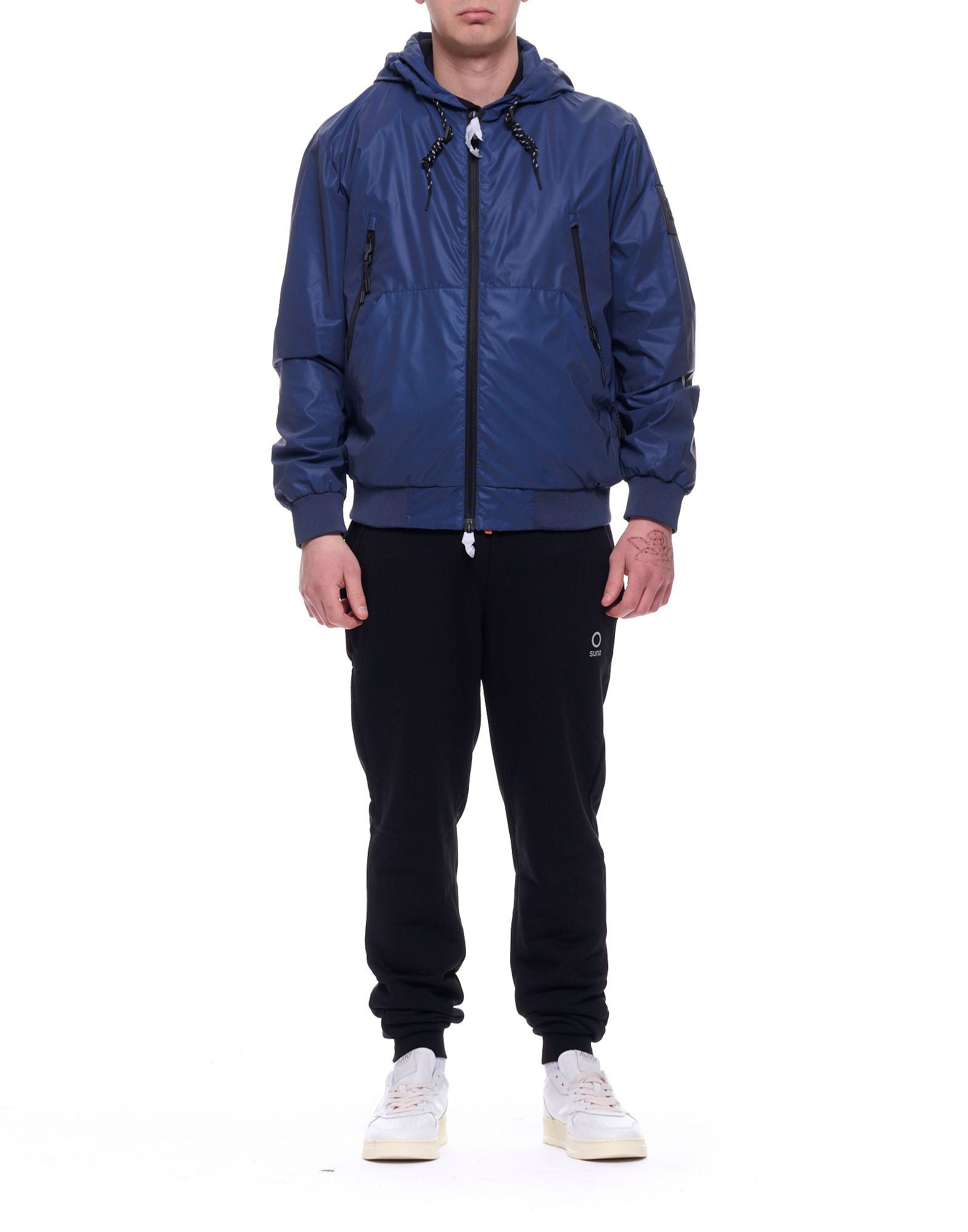 Outhere Men’s Mid-Season Jacket Zeus Abyss Regular Fit Hooded Polyester Zip Closure 4631M549B502 1876 ABYSS