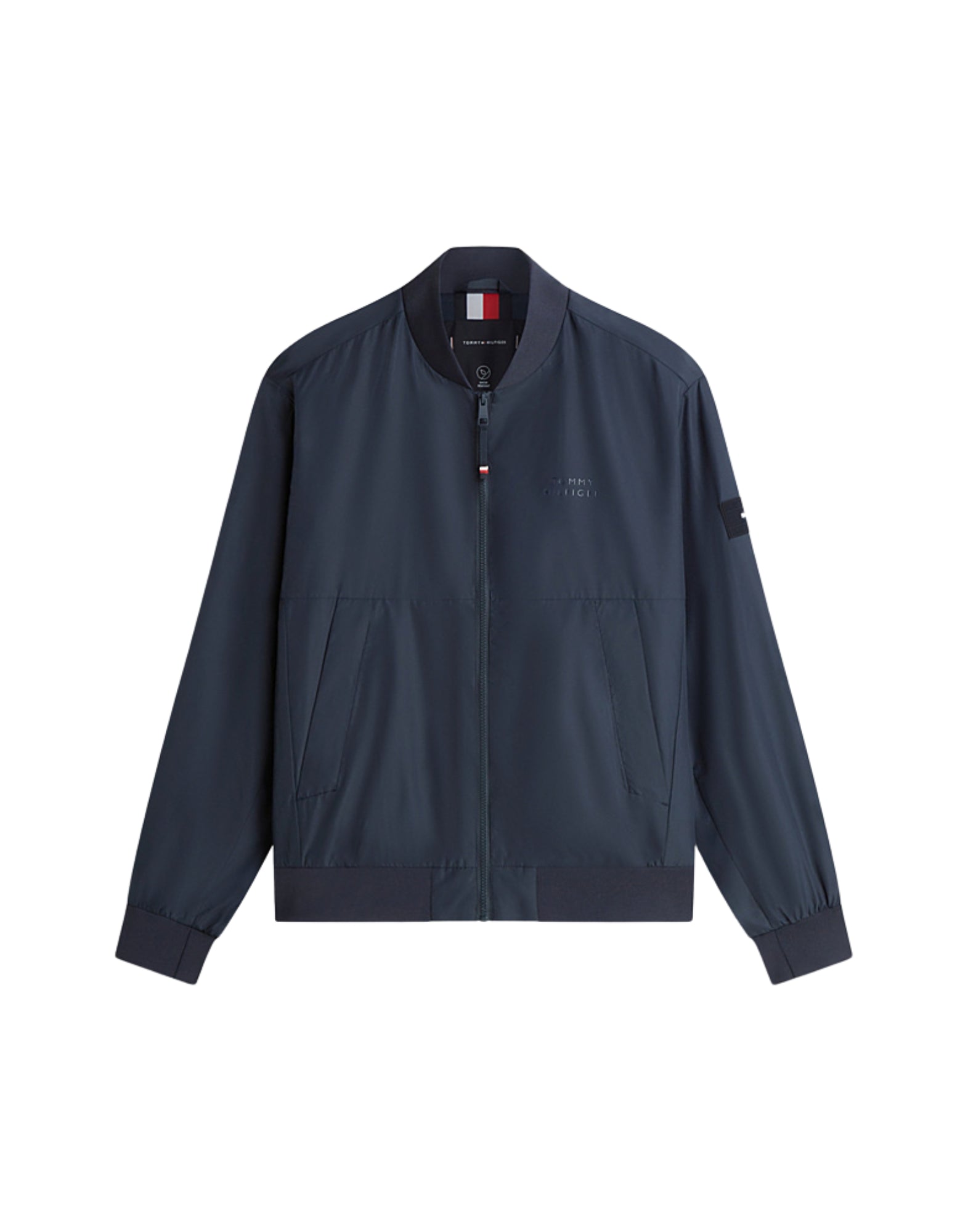 Tommy Hilfiger Men’s Water-Resistant Bomber Jacket Navy Regular Fit MW0MW42503DW5