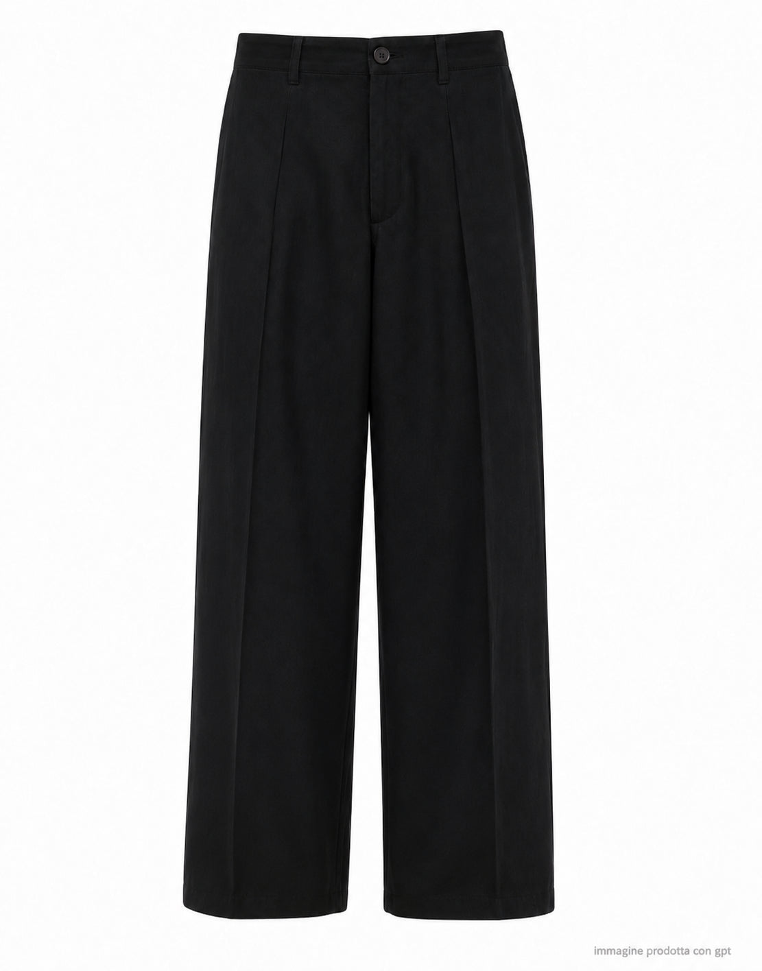 Damiano Carrot Men’s Black Linen Blend Trousers DAM10 L12 NERO