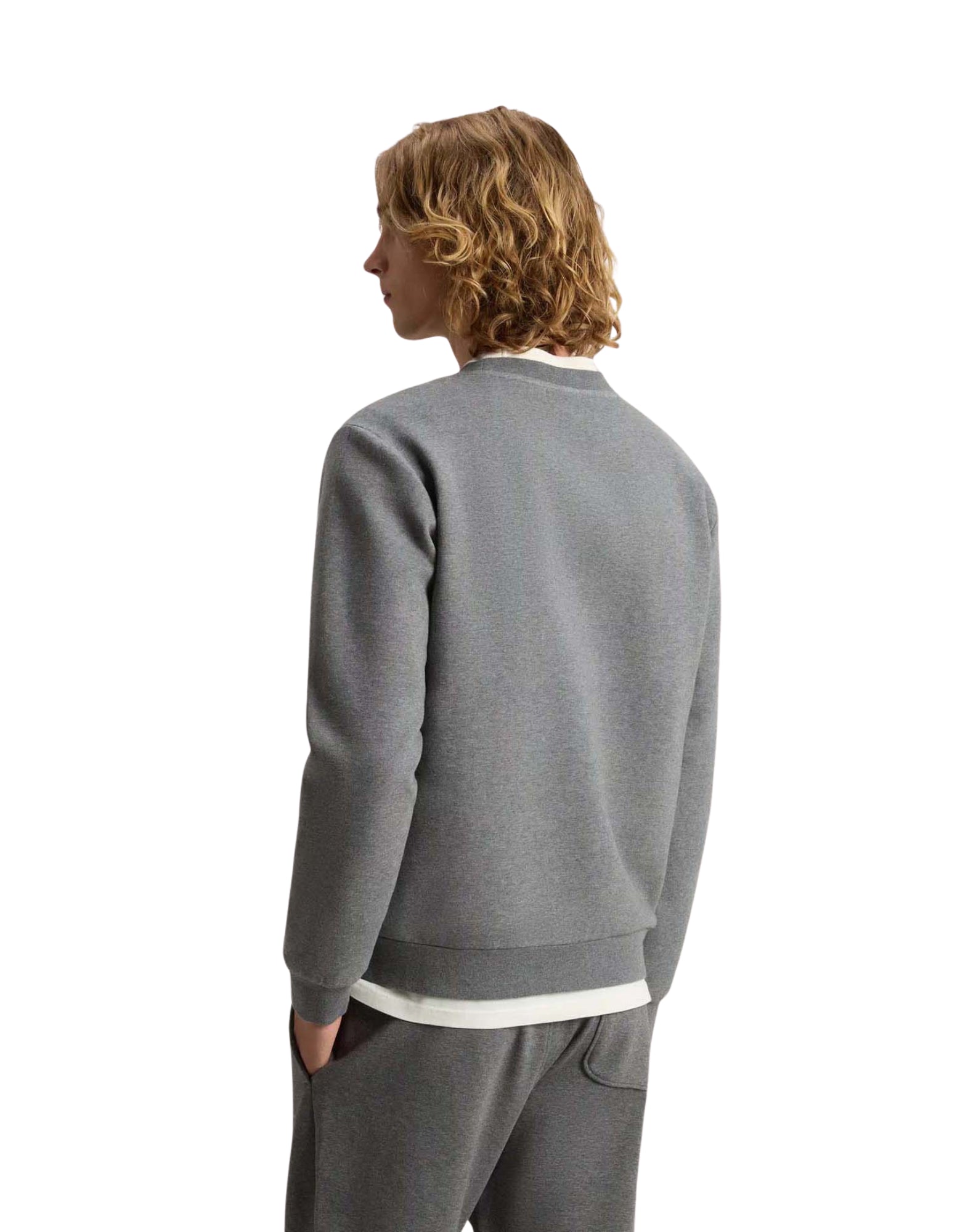 Logo Interlock Crewneck Charcoal Melange