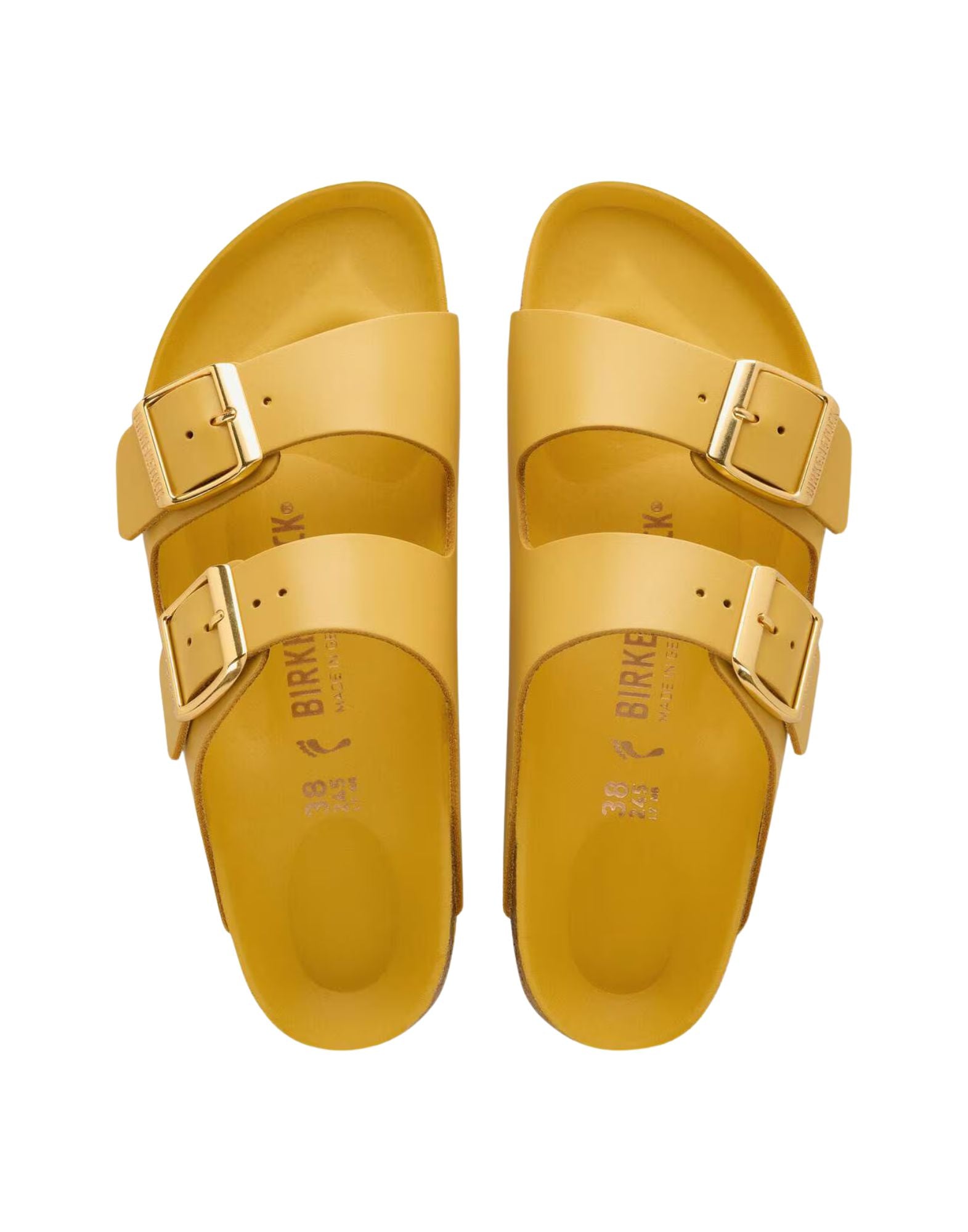 BIRKENSTOCK Sandales en cuir naturel Arizona en nouveau ocre habillé 1031745 AMALFI OCHER
