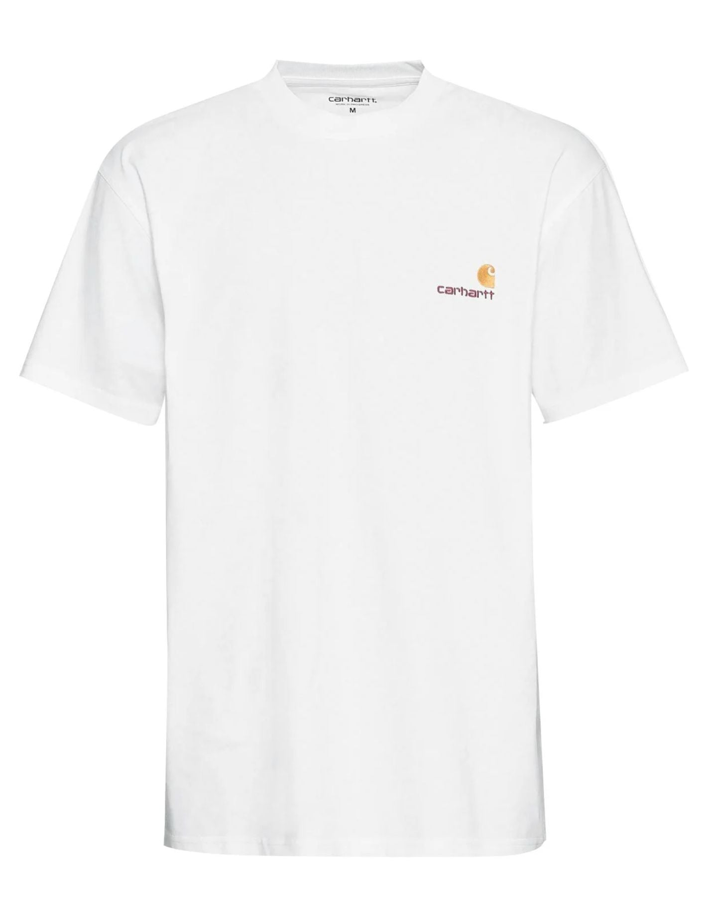Koszulka Carhartt WIP S/S American Script w kolorze białym I029956 02XX AMERICAN SCRIPT WHITE