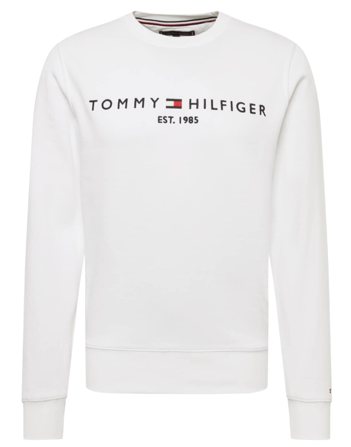 Sweatshirt Tommy Hilfiger Felpa Bianca Logo Sweatshirt Man