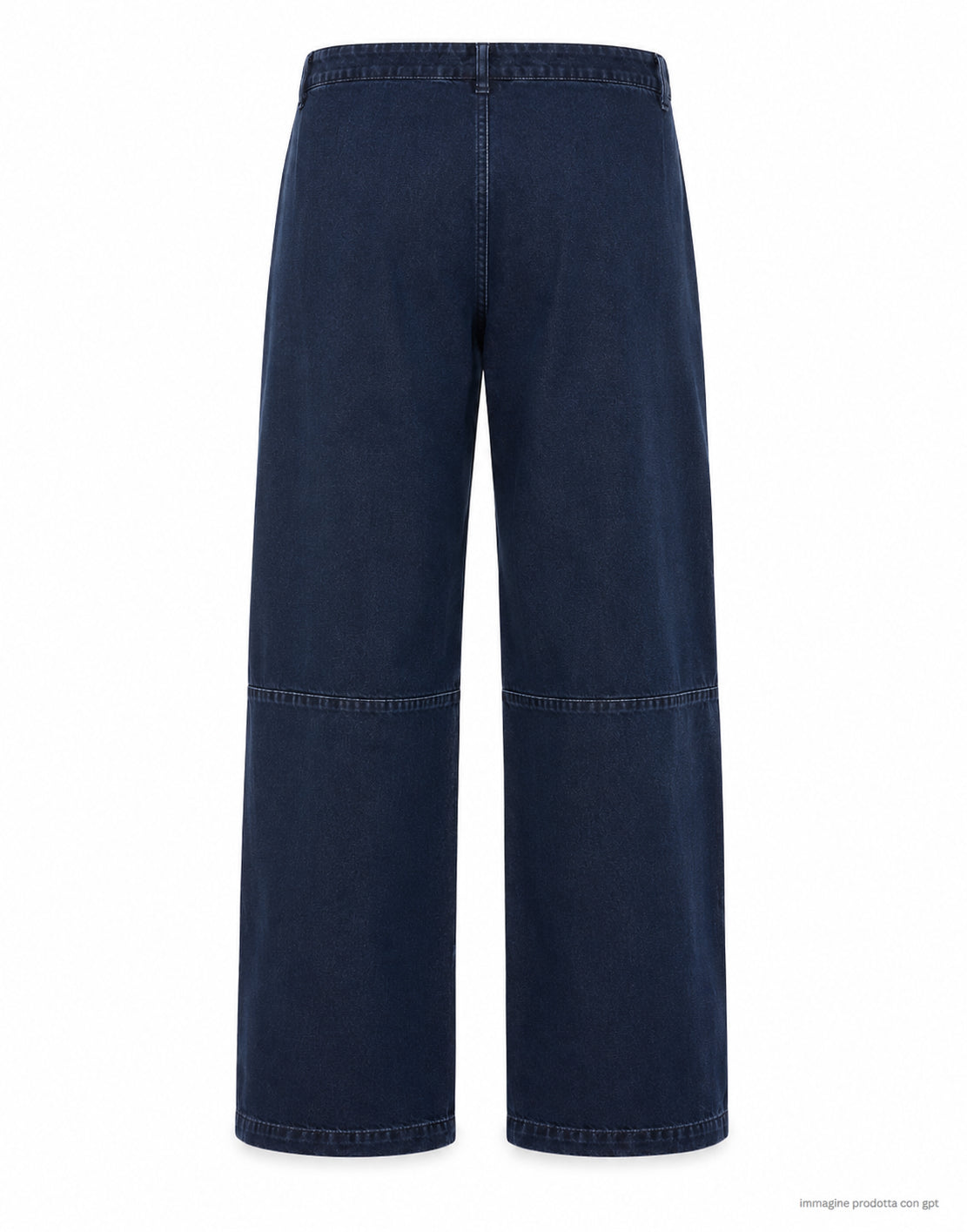 Nine In The Morning Pantalón de algodón para hombre en azul oscuro limpio GIG34 LL3035 BLUE