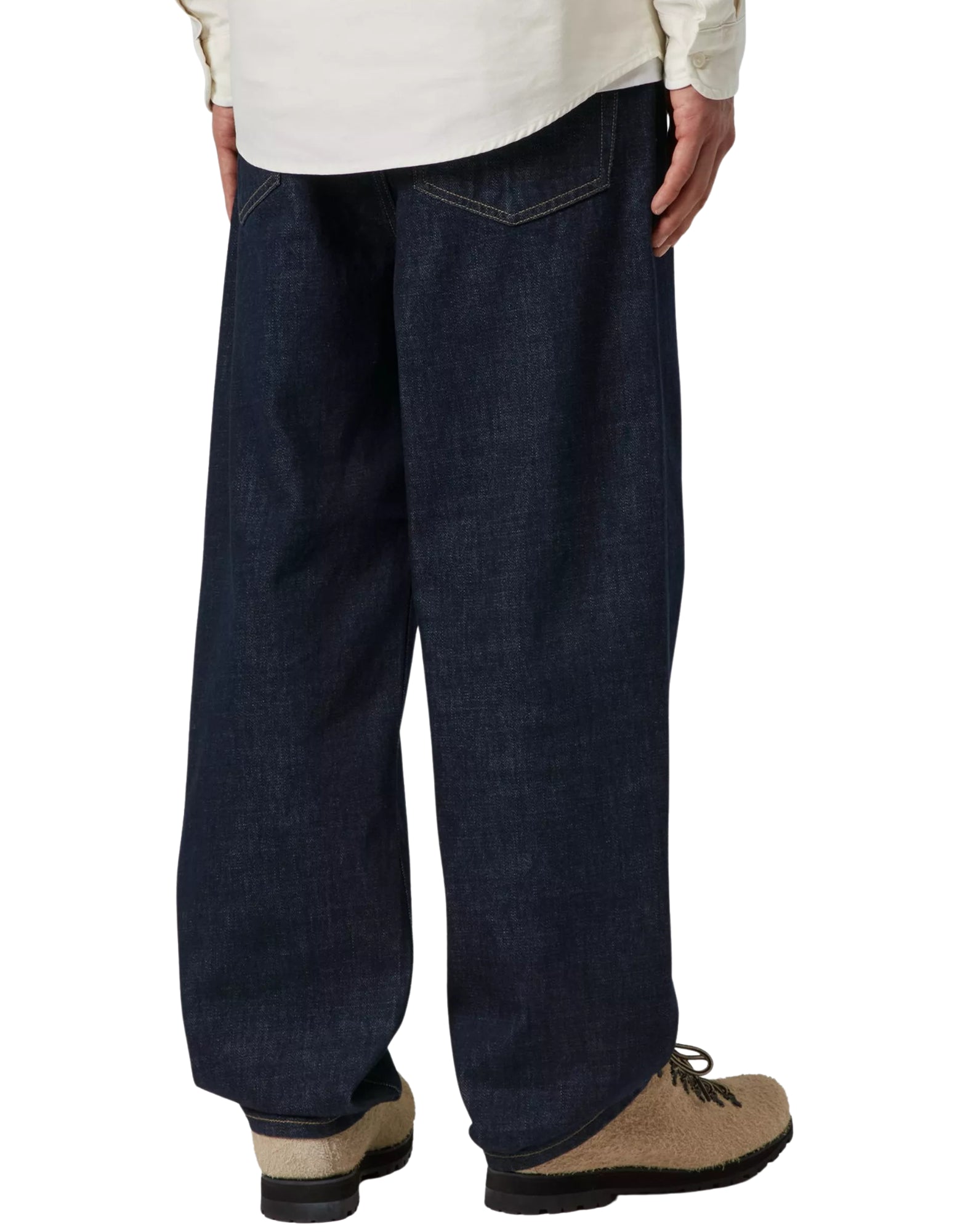 Carhartt WIP Aaron Pant – Blue Rinsed Cotton Denim Pants I036728 01.02