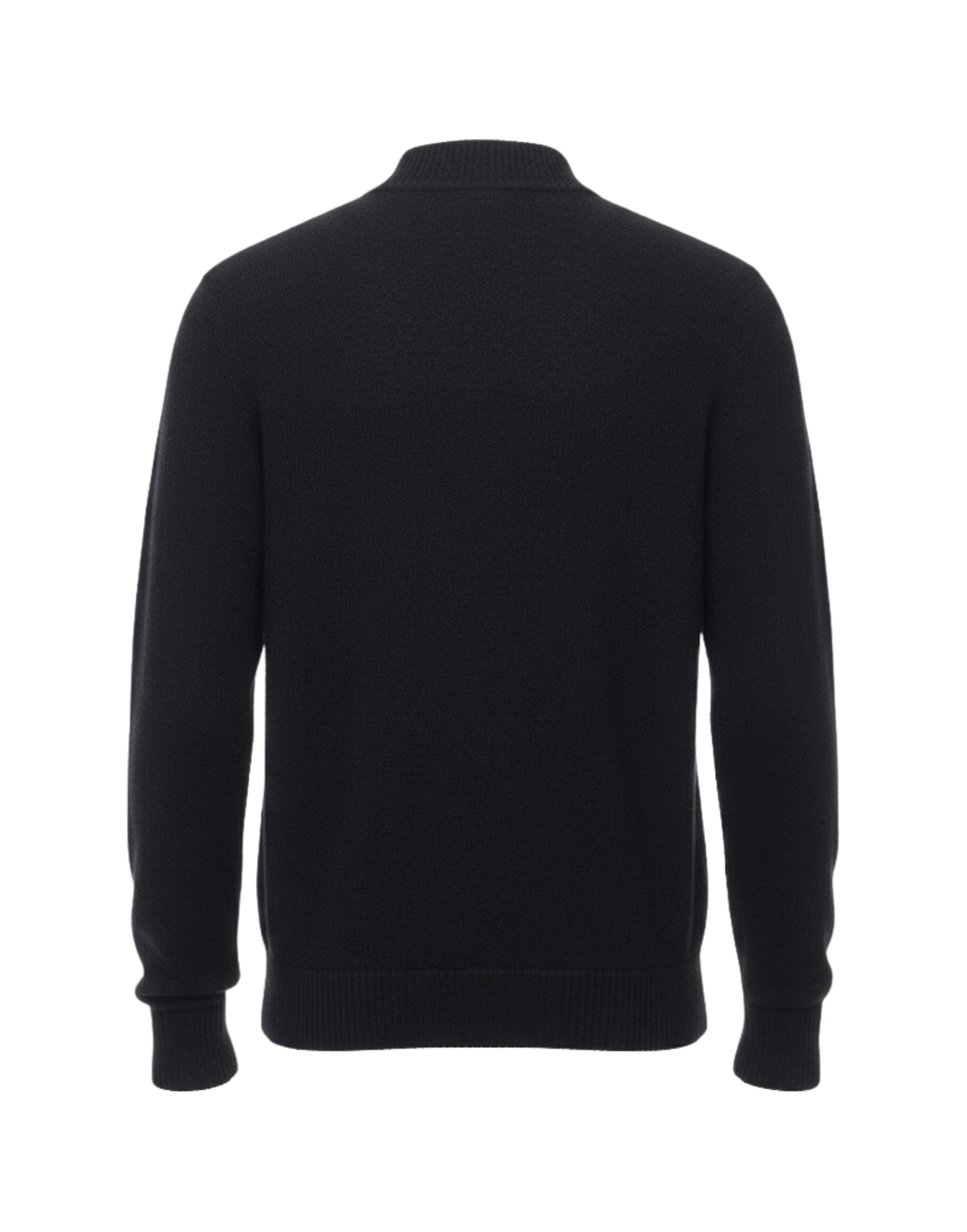 AI24AFU04 A00004 GIROCOLLO GARZATO BLACK - Maglieria - Atomofactory