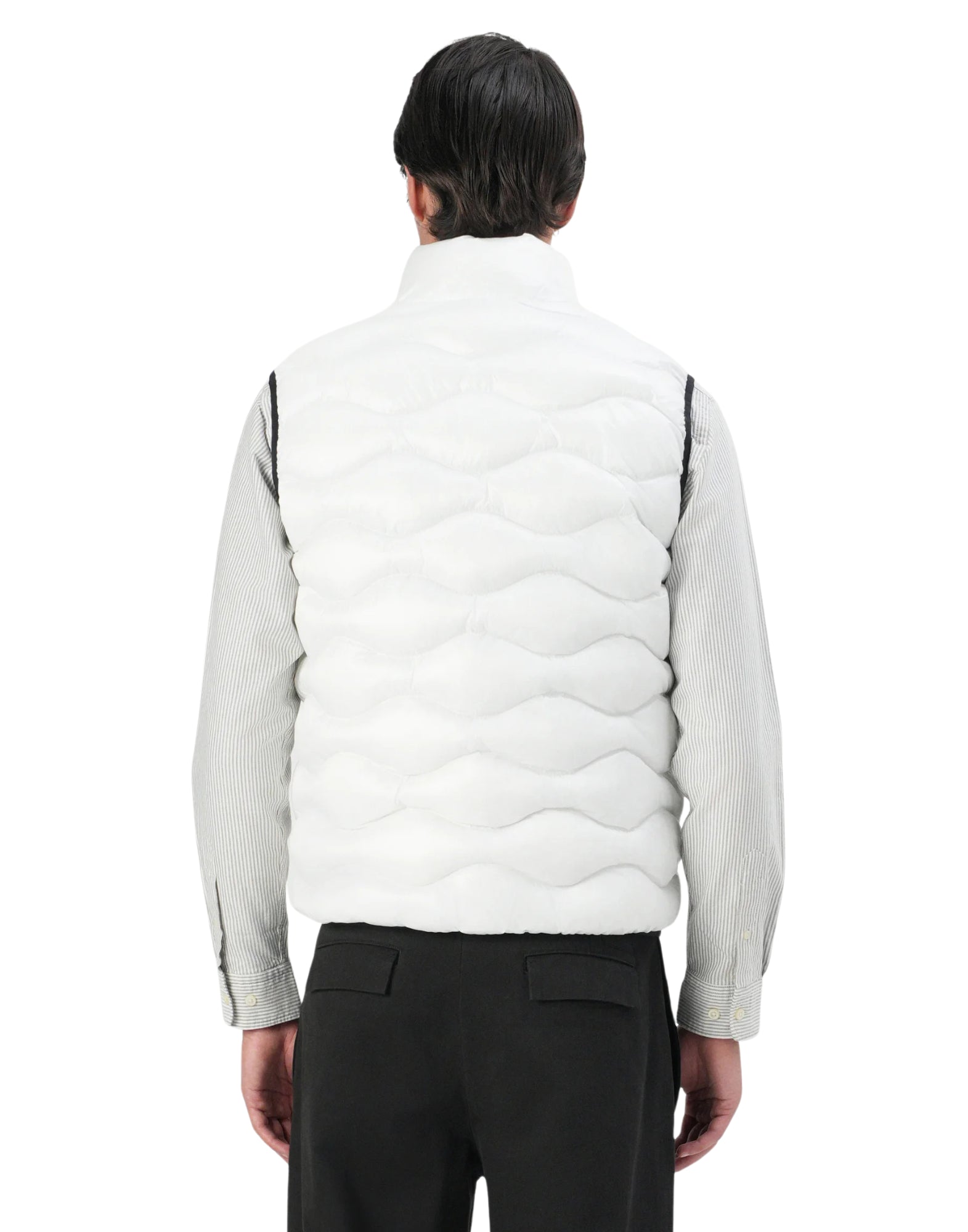 Blauer Danny Padded Nylon Waistcoat Vest White Men’s 26SBLUX02184-005958 100GG