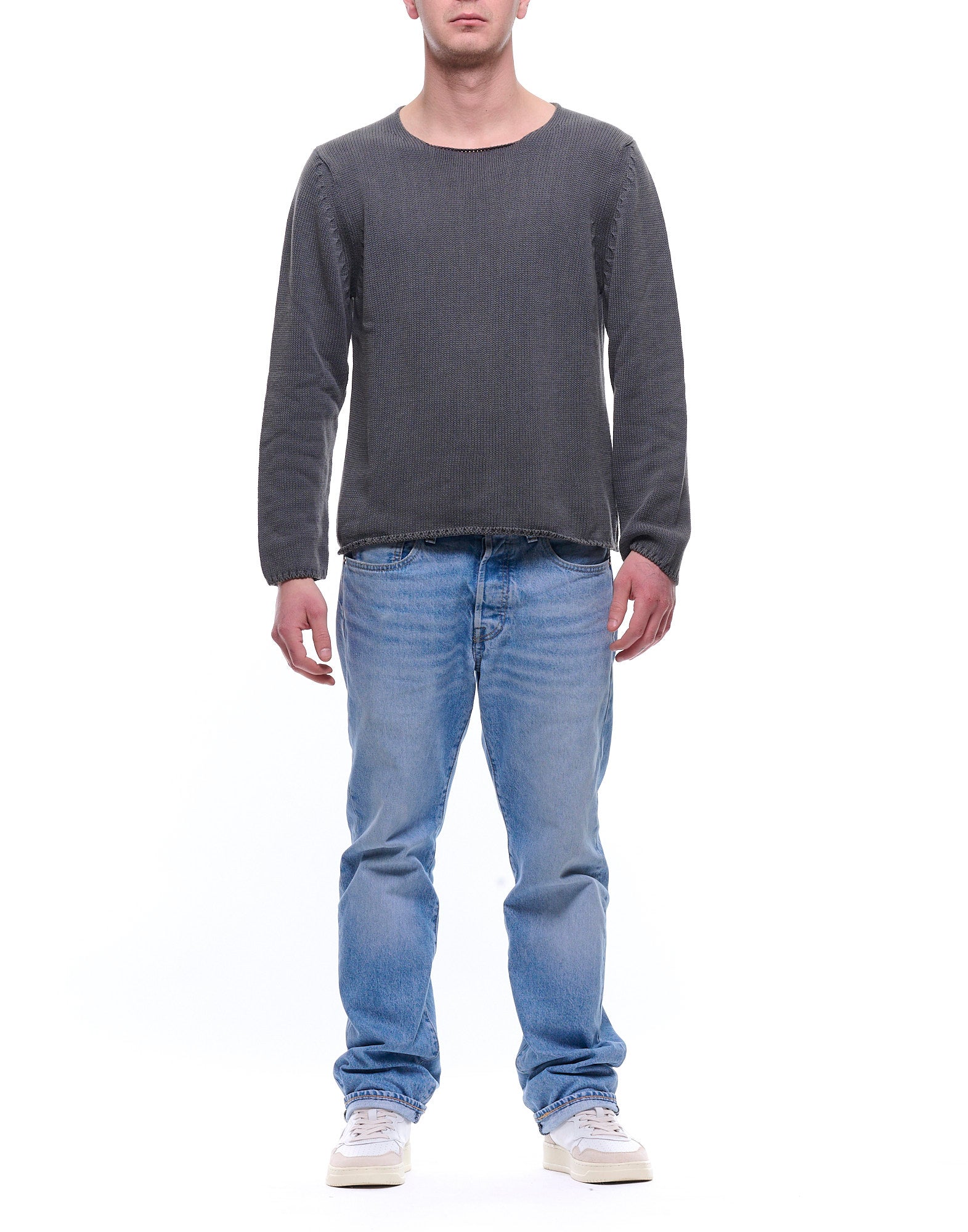 5033 90 GREY ROUND NECK - Maglieria - Fabrizio del Carlo