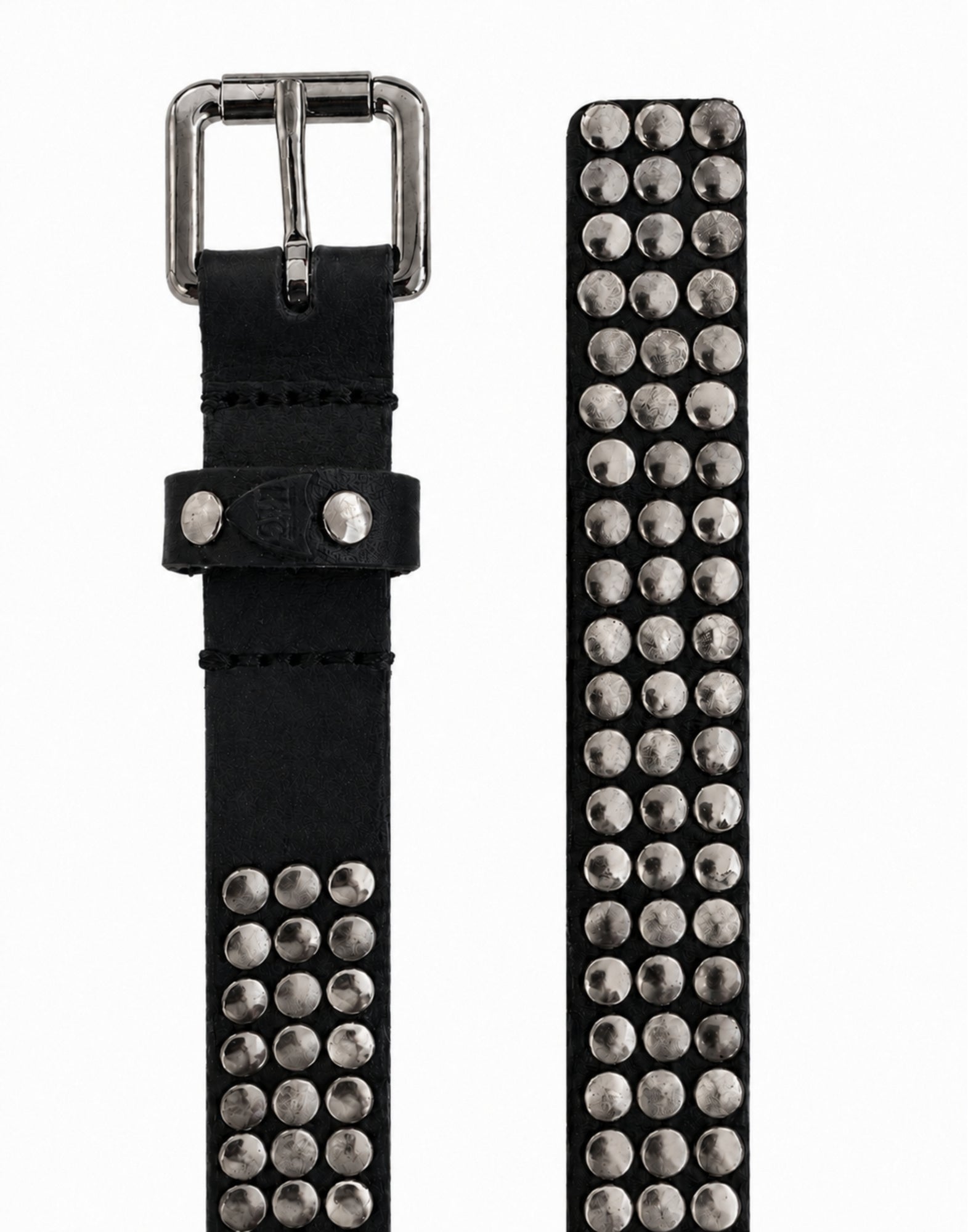 CINTURÓN 3000 TACHAS Hebilla negro-oscuro