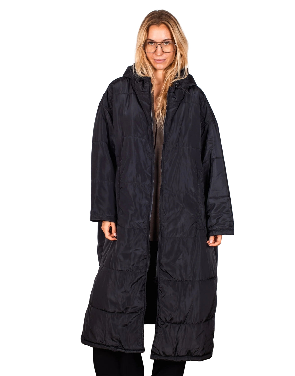 Maxi Long Coat Black