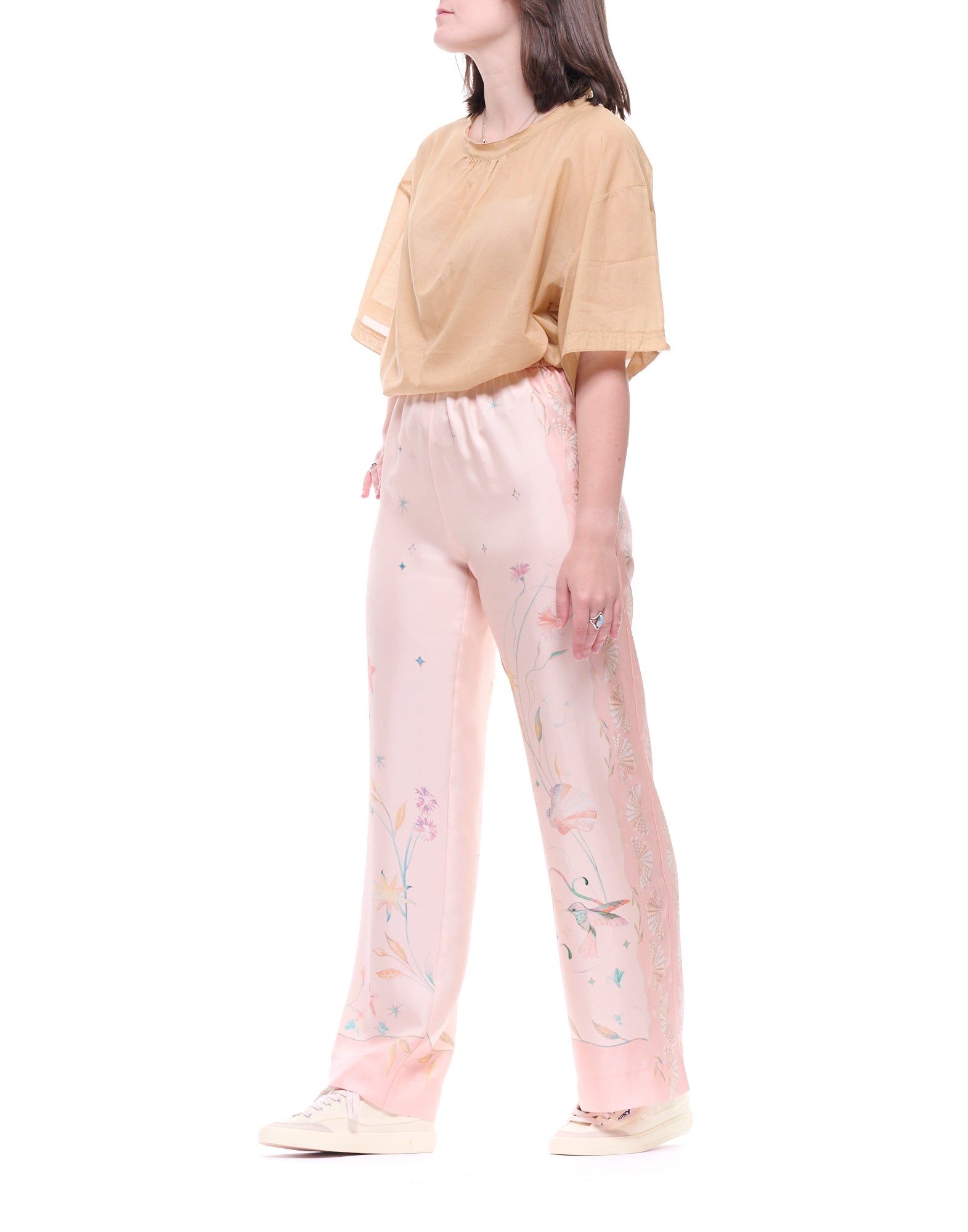 FORTE_FORTE Women’s Roseo Wide-Leg Silk Trousers 14921 MY PANTS ROSEO