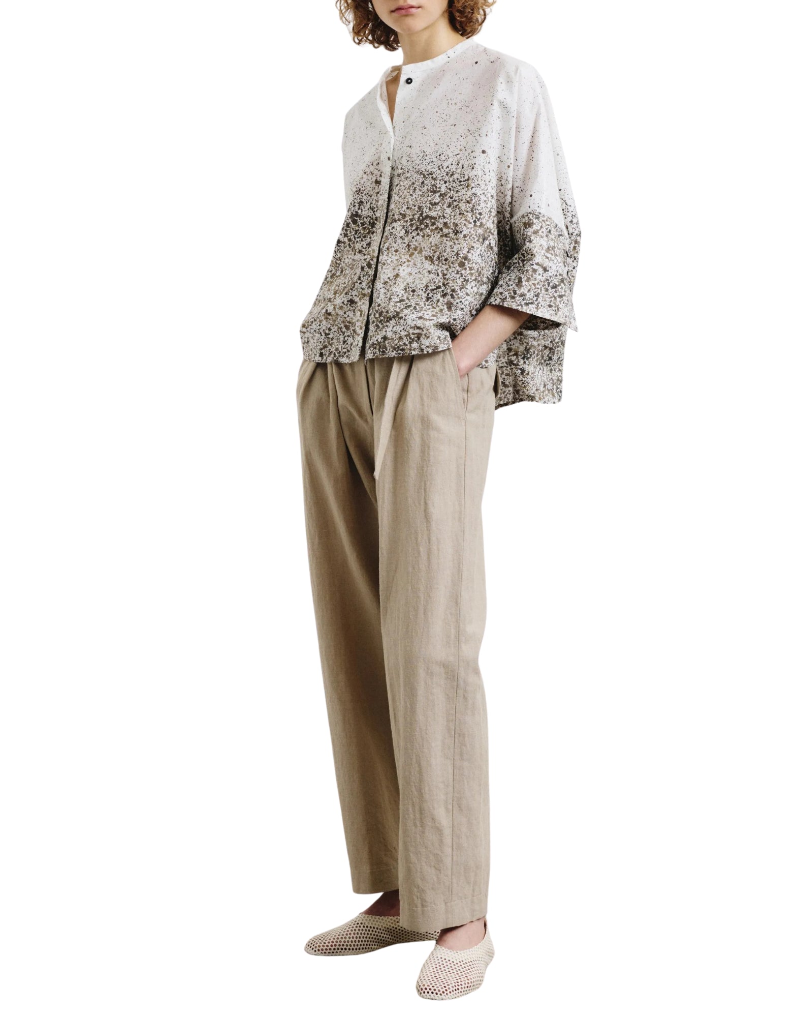 Pomandère Printed Cotton Poplin Shirt Women’s 9492 11641 270